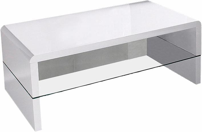 Paroli Salontafel met helder glazen legbord