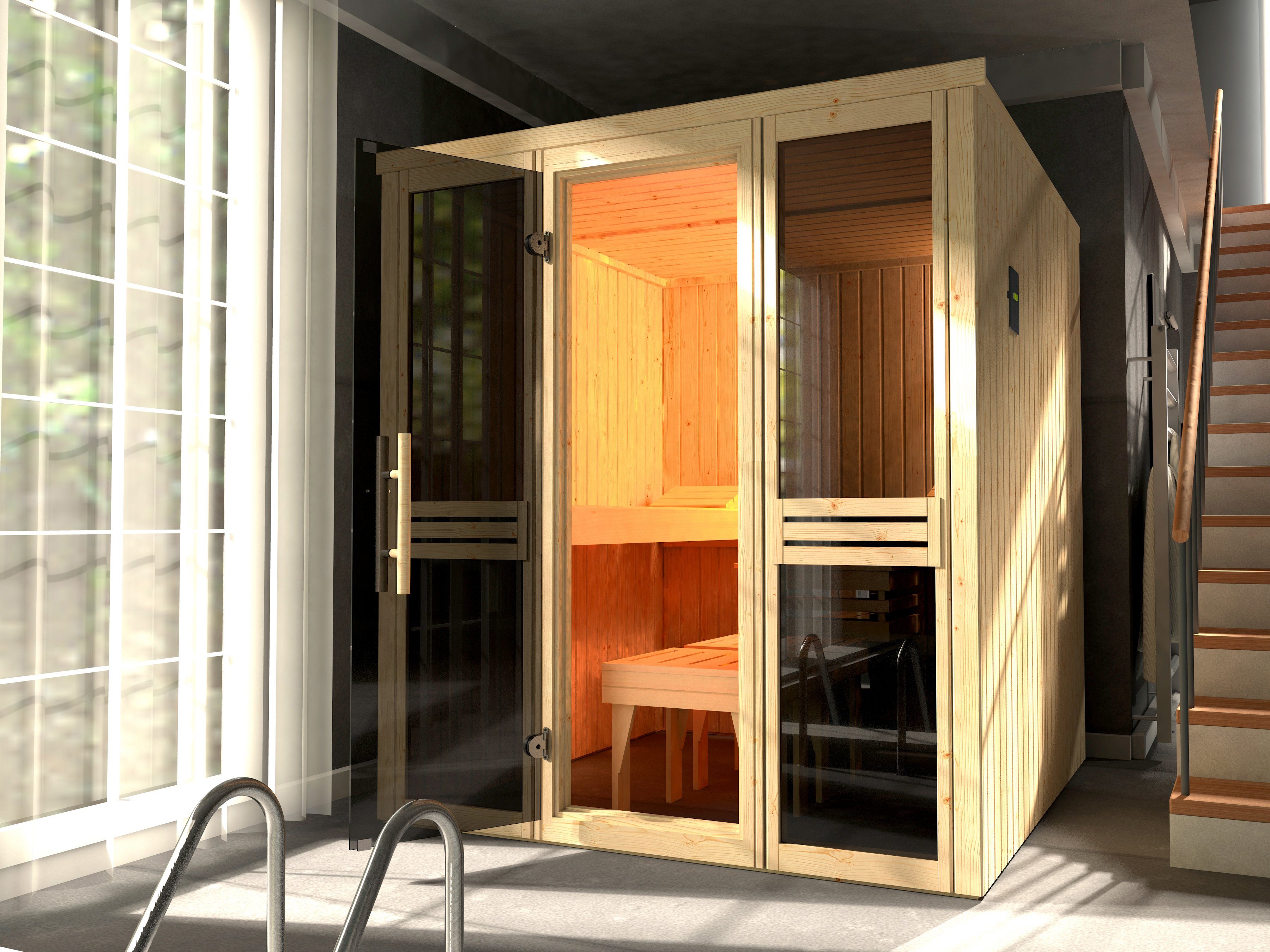 weka Sauna Classic 7,5 kw bio-combikachel met externe bediening