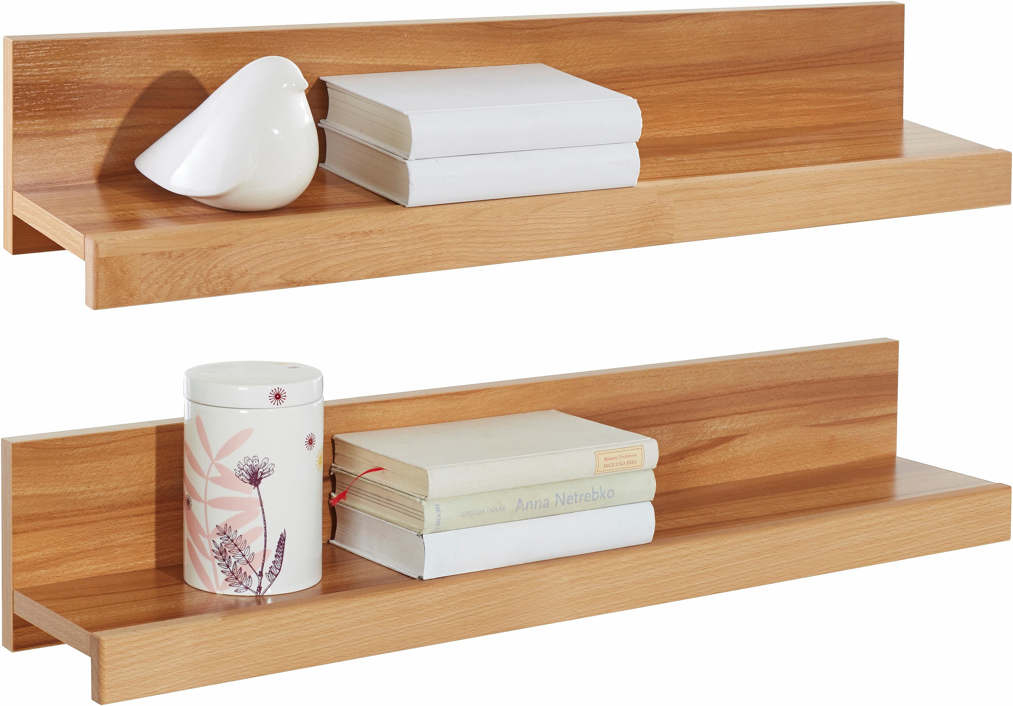 Home affaire Wandplank Logo, gedeeltelijk massief, breedte: elk 90 cm (set, 2 stuks)