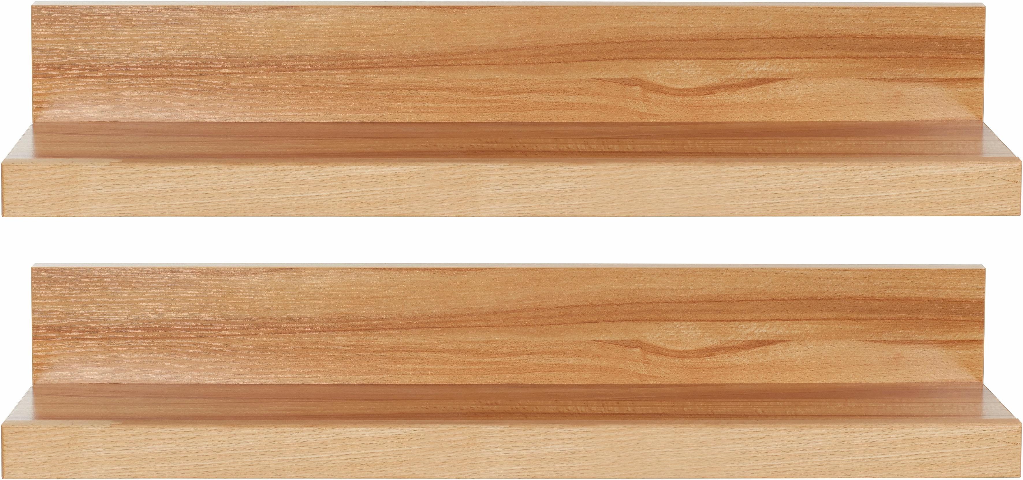 Home affaire Wandplank Logo, gedeeltelijk massief, breedte: elk 90 cm (set, 2 stuks)