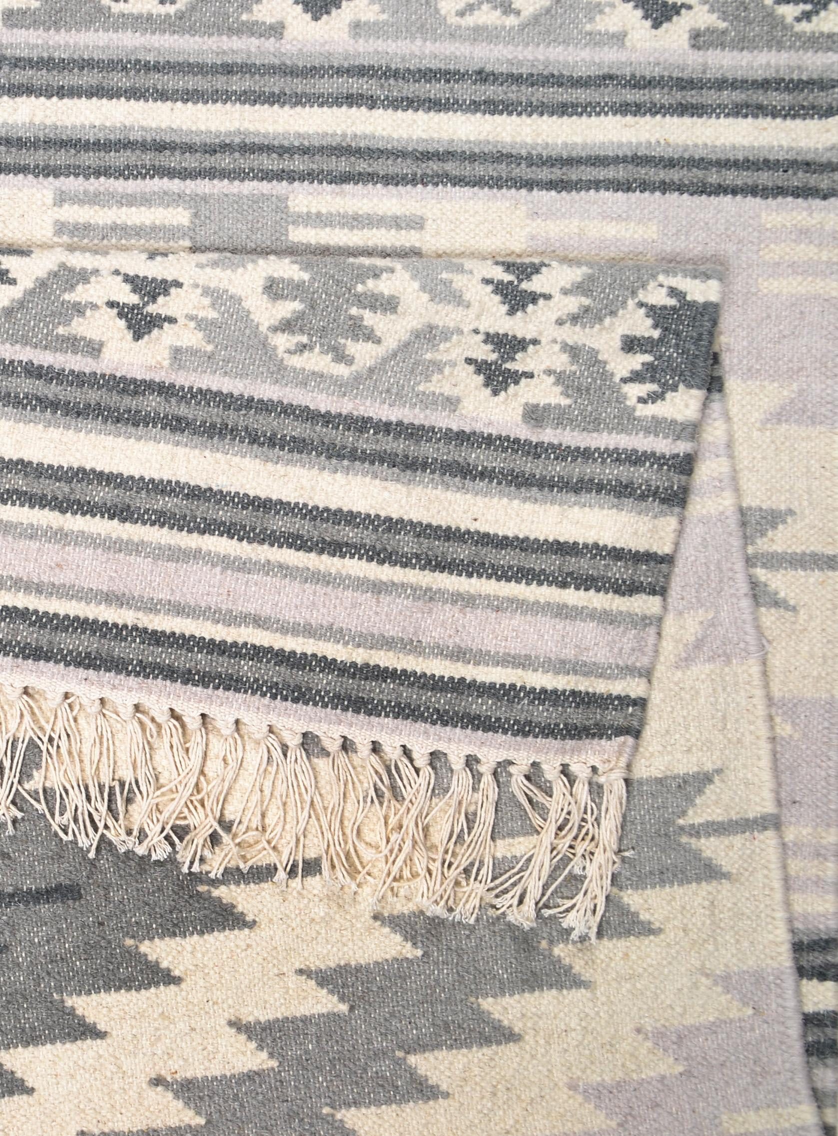 TOM TAILOR HOME Wollen kleed Kelim Colors I zuivere wol, robuust en slijtvast, met franje, boho-stijl
