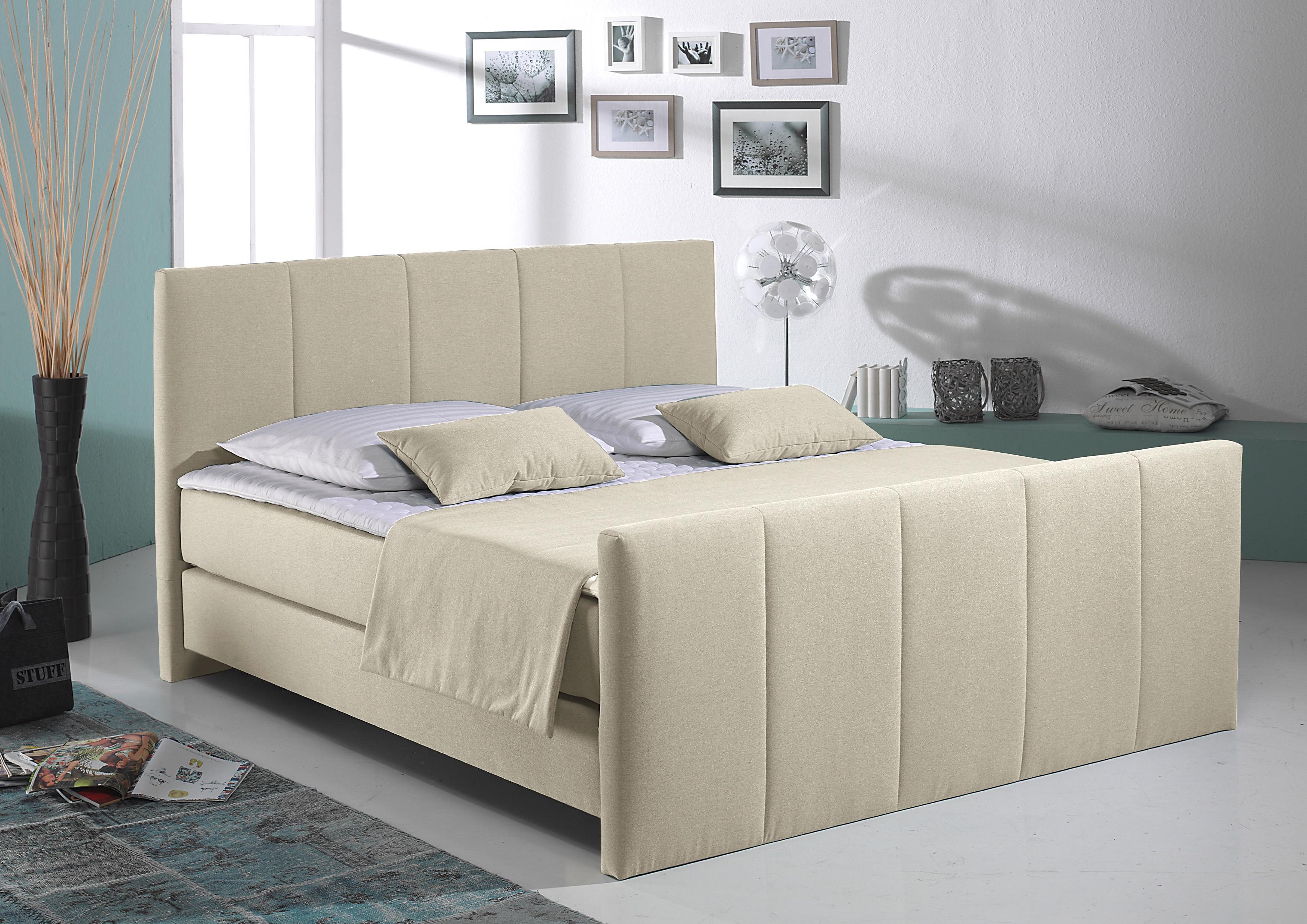 Home affaire Boxspring Portland in 3 breedten, 3 matrassoorten en 2 hardheden, incl. topmatras