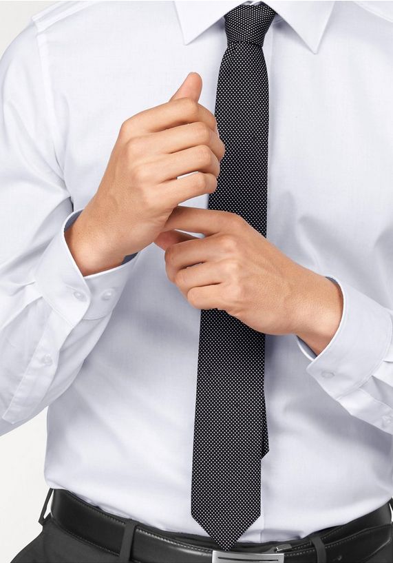 BRUNO BANANI Businessoverhemd met deelnaden achter BRUNO BANANI Businessoverhemd met deelnaden achter