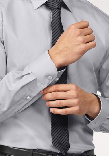 BRUNO BANANI Businessoverhemd met deelnaden achter BRUNO BANANI Businessoverhemd met deelnaden achter