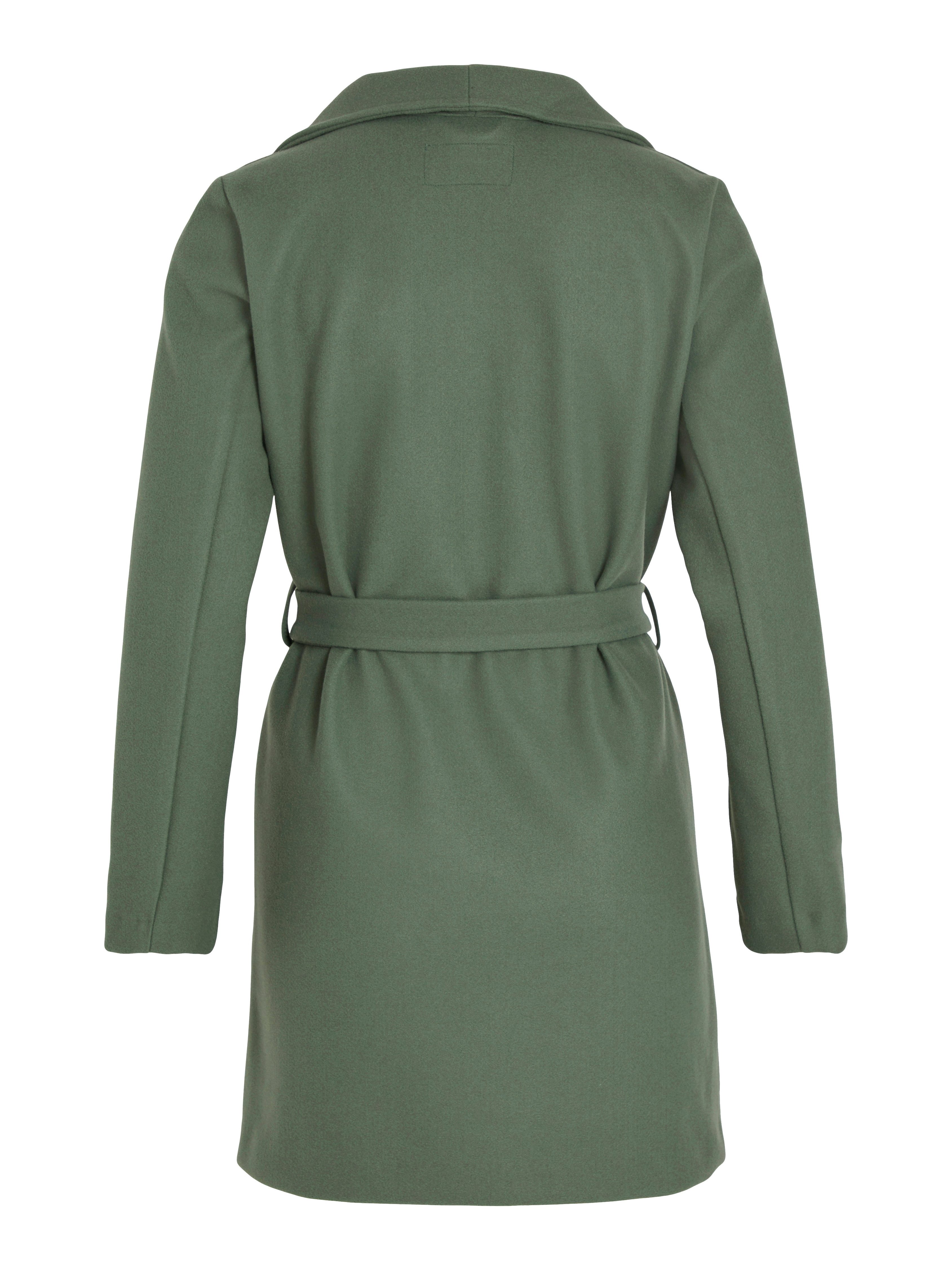 Vila Korte jas VICOOLEY COLLAR BELT COAT - NOOS