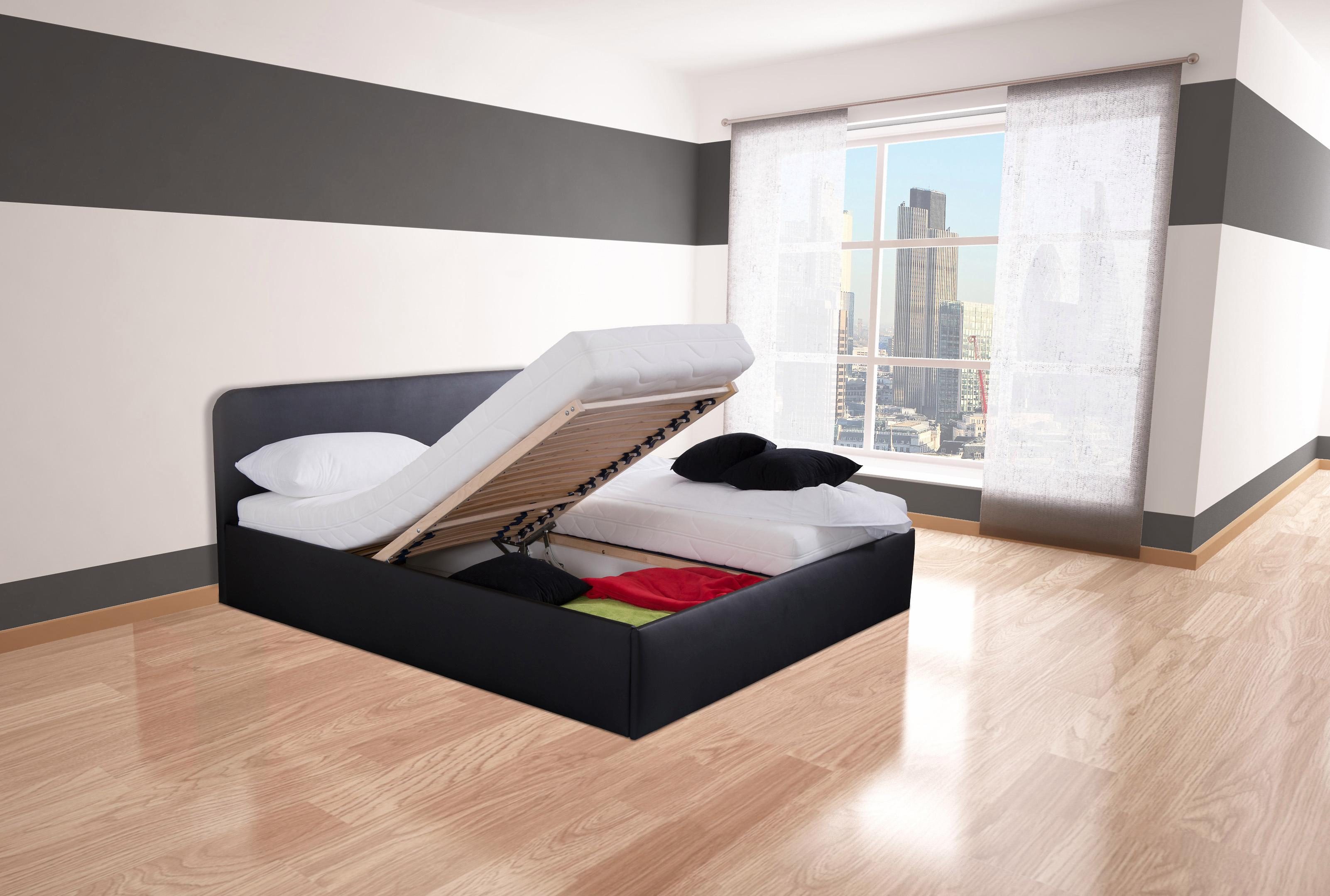 Westfalia Polsterbetten Gestoffeerd bed met bedkist bij uitvoering met matras