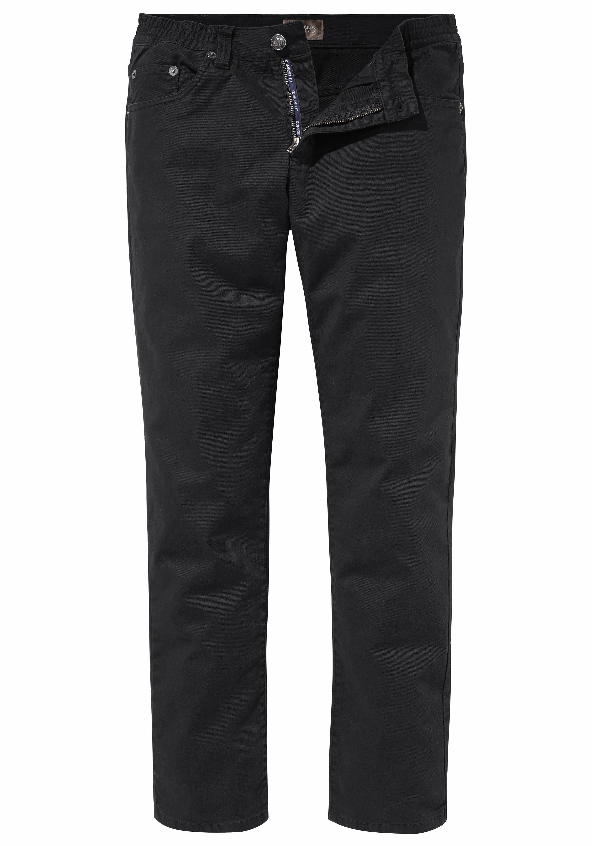 Man's World Broek met elastische band Stretch - comfortabel met elastiek opzij