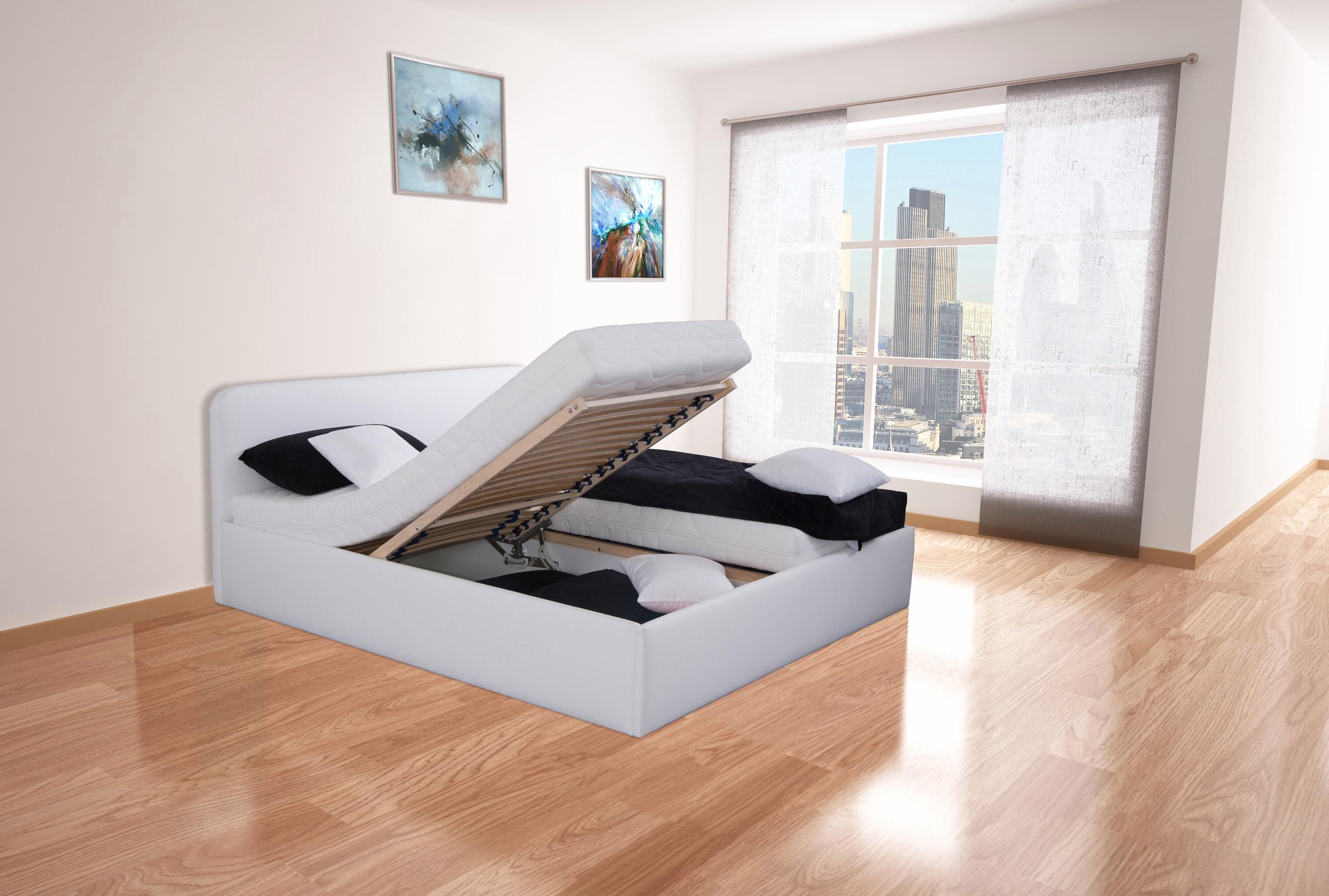 Westfalia Polsterbetten Gestoffeerd bed met bedkist bij uitvoering met matras