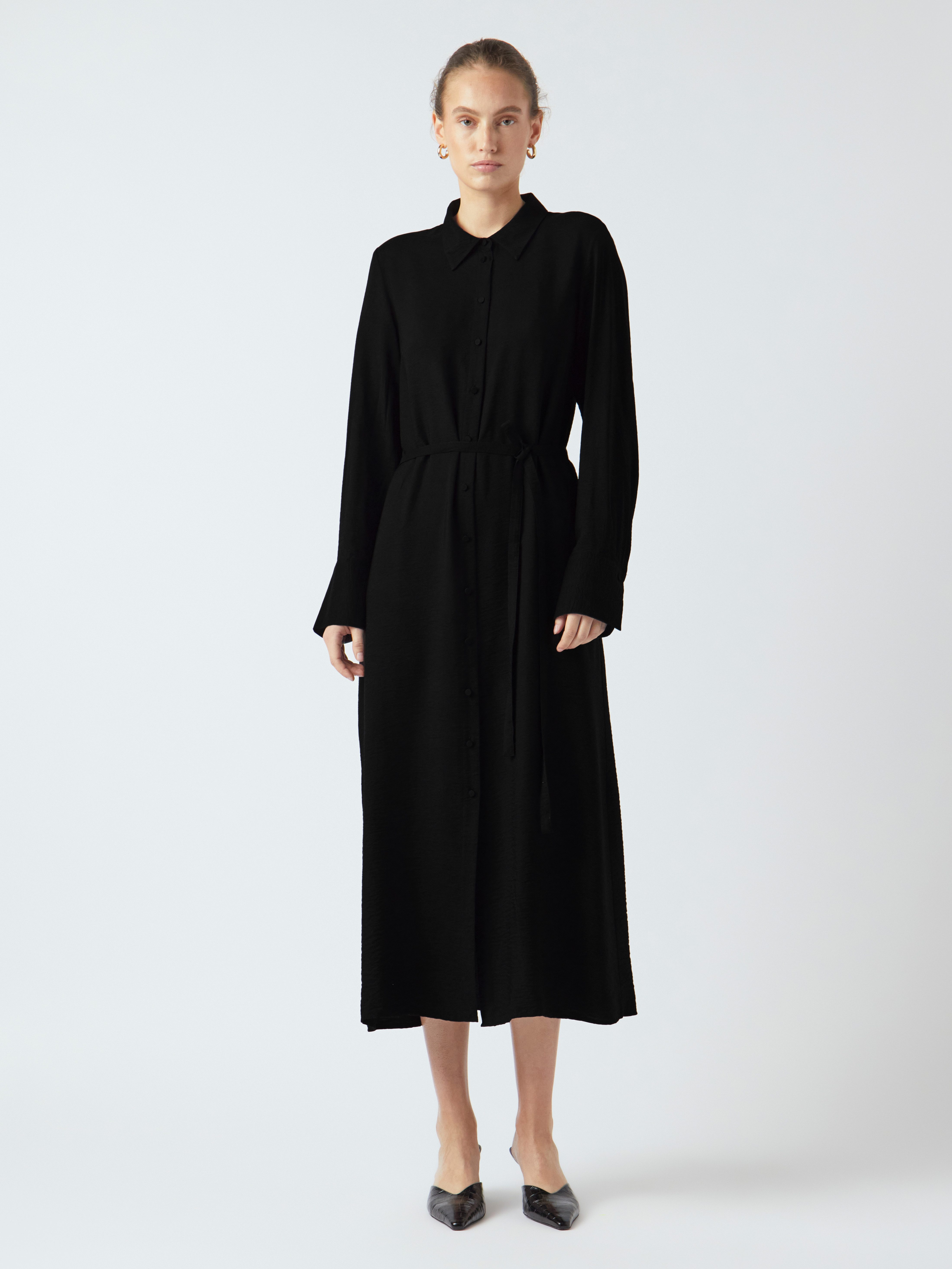 Y.A.S Jurk met overhemdkraag YASKAYA LS LONG SHIRT DRESS S. NOOS