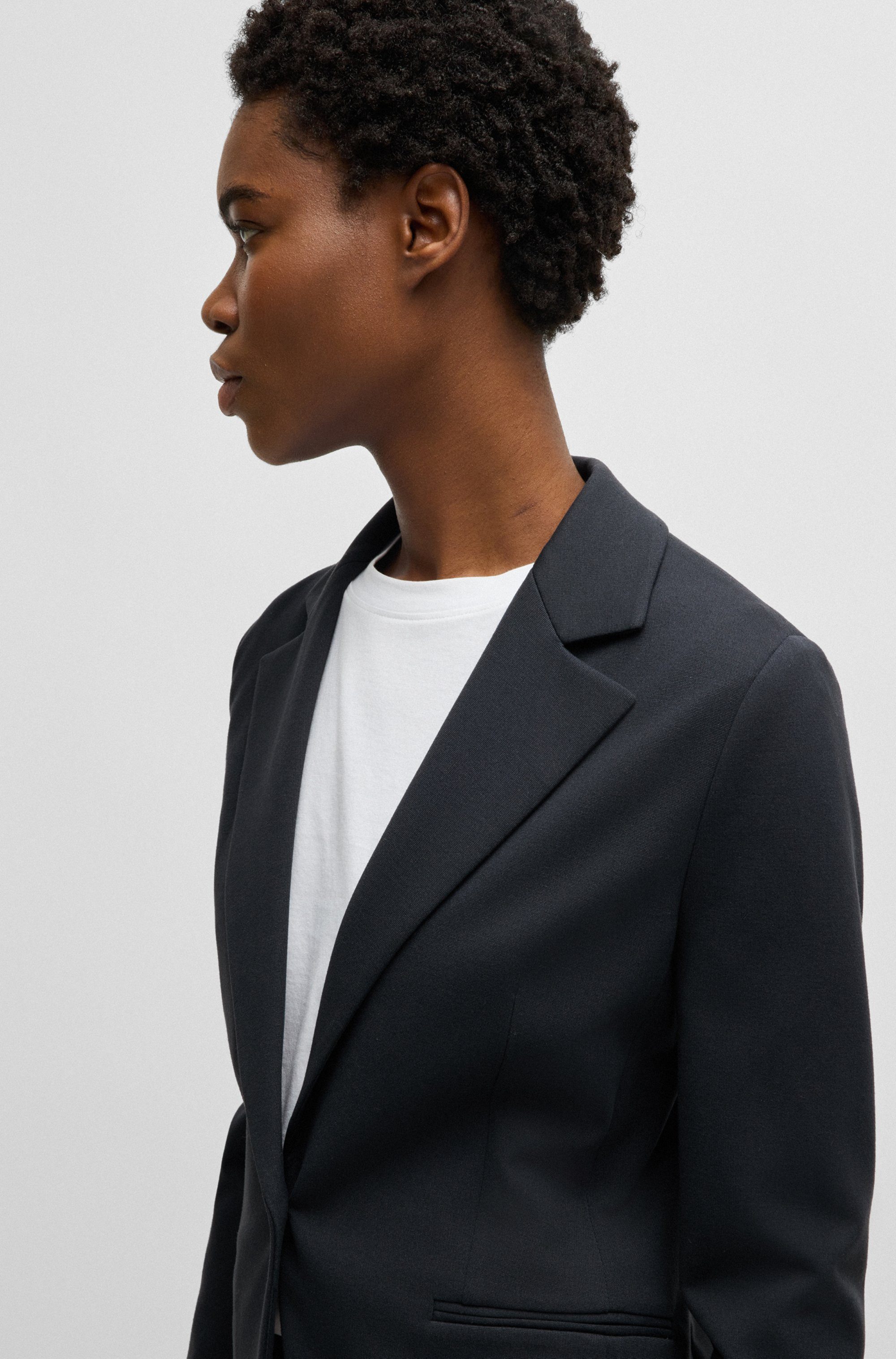 Boss Orange Lange blazer met een bindceintuur