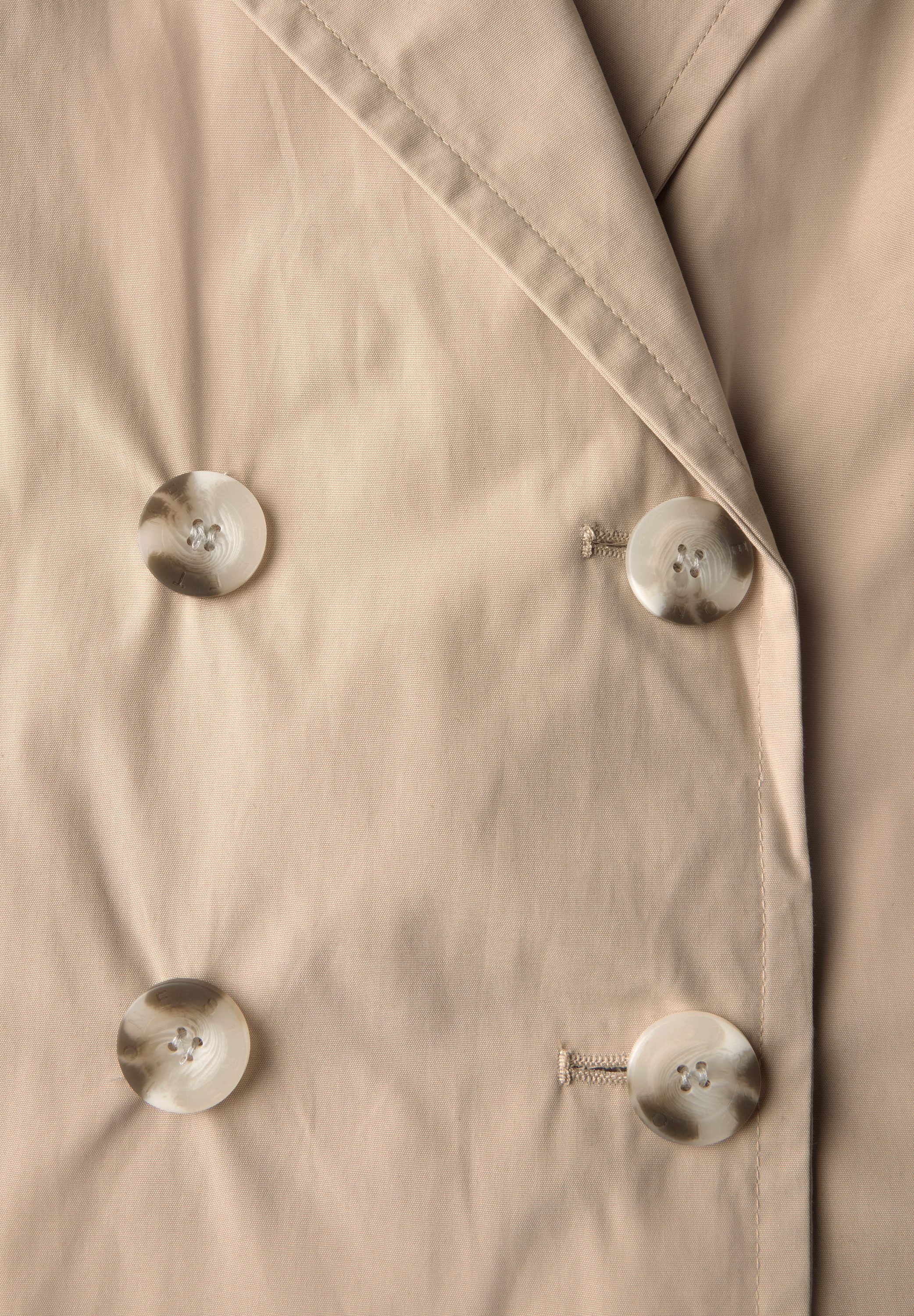 STREET ONE Trenchcoat dubbelrijig en met reverskraag