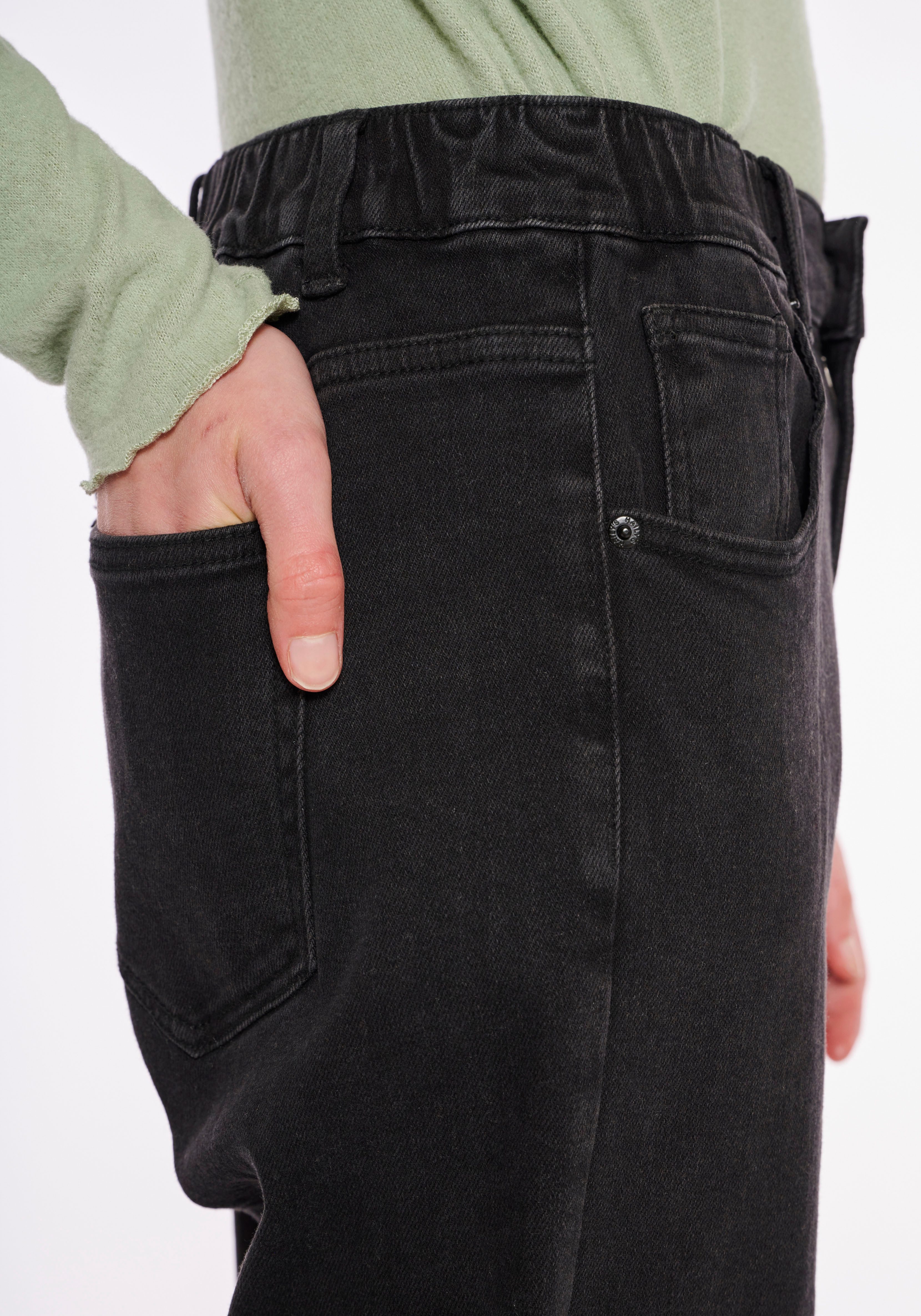 HaILYS High-waist jeans LG HW C JN Mirell met elastiek in de band