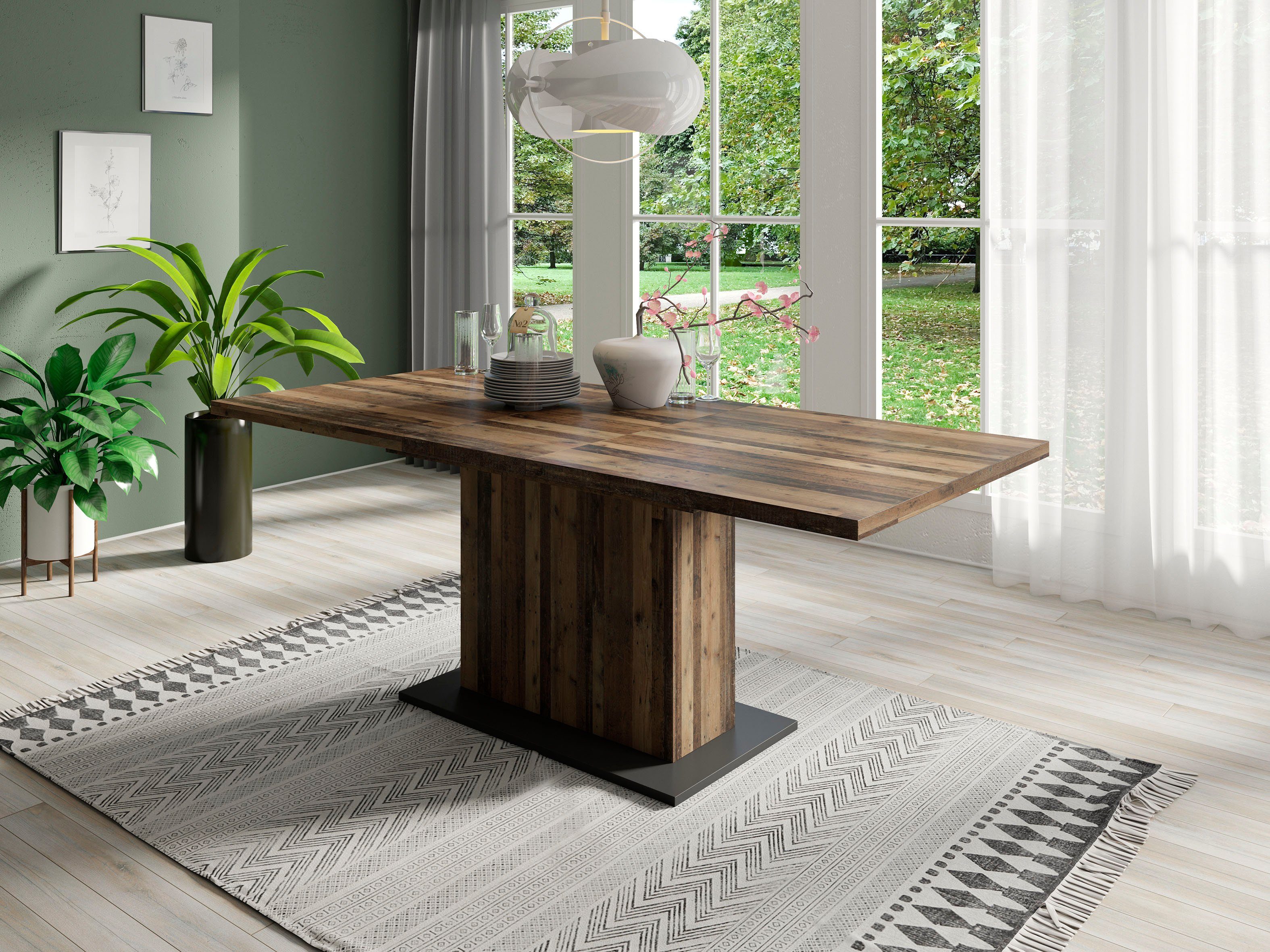 byLIVING Eettafel Athene ,met uittrekfunctie, breedte 160-200 cm, in verschillende uitvoeringen
