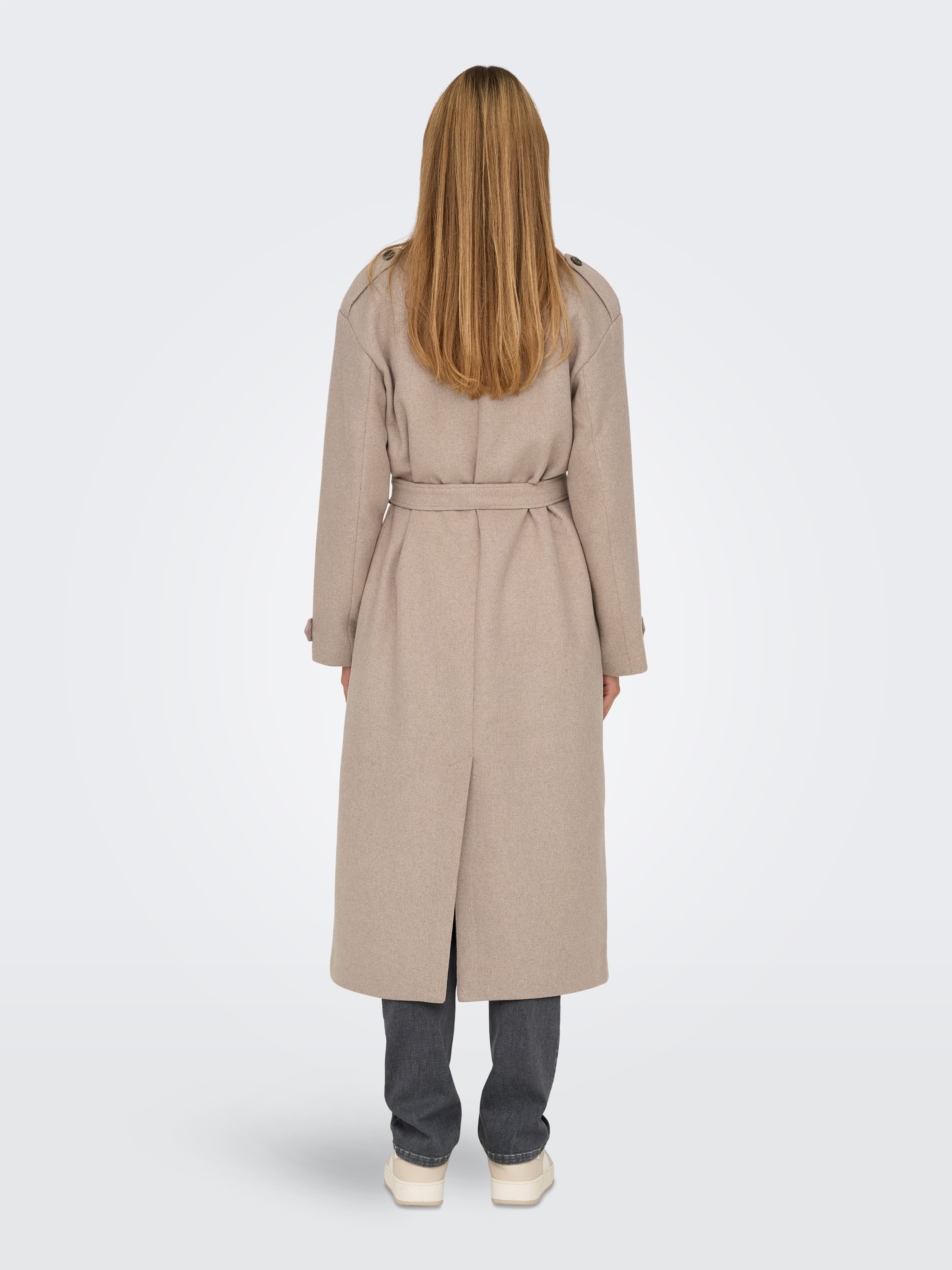 Only Lange jas ONLNALINA X-LONG WOOL TRENCHCOAT OTW