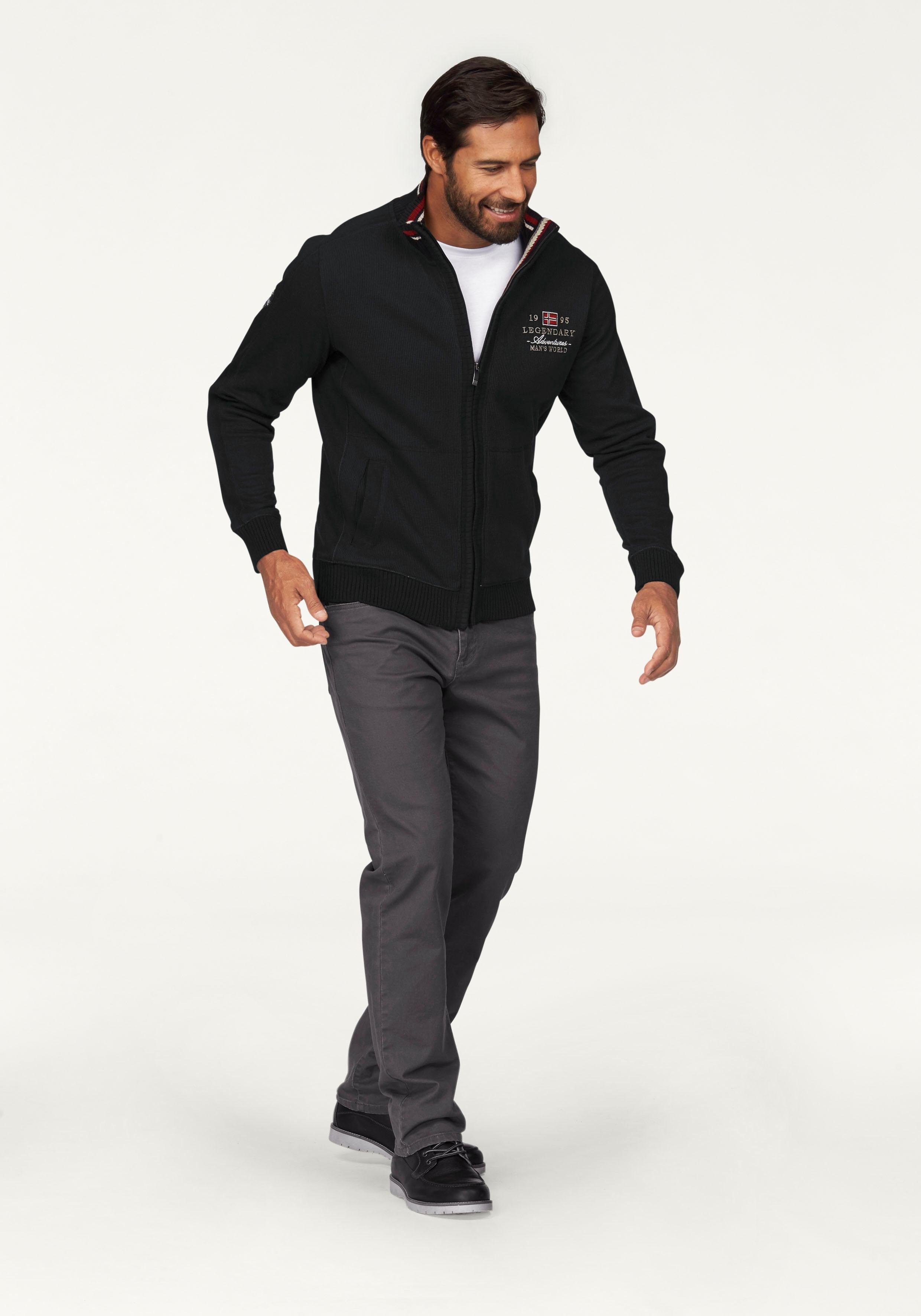 Man's World Broek met elastische band Stretch - comfortabel met elastiek opzij