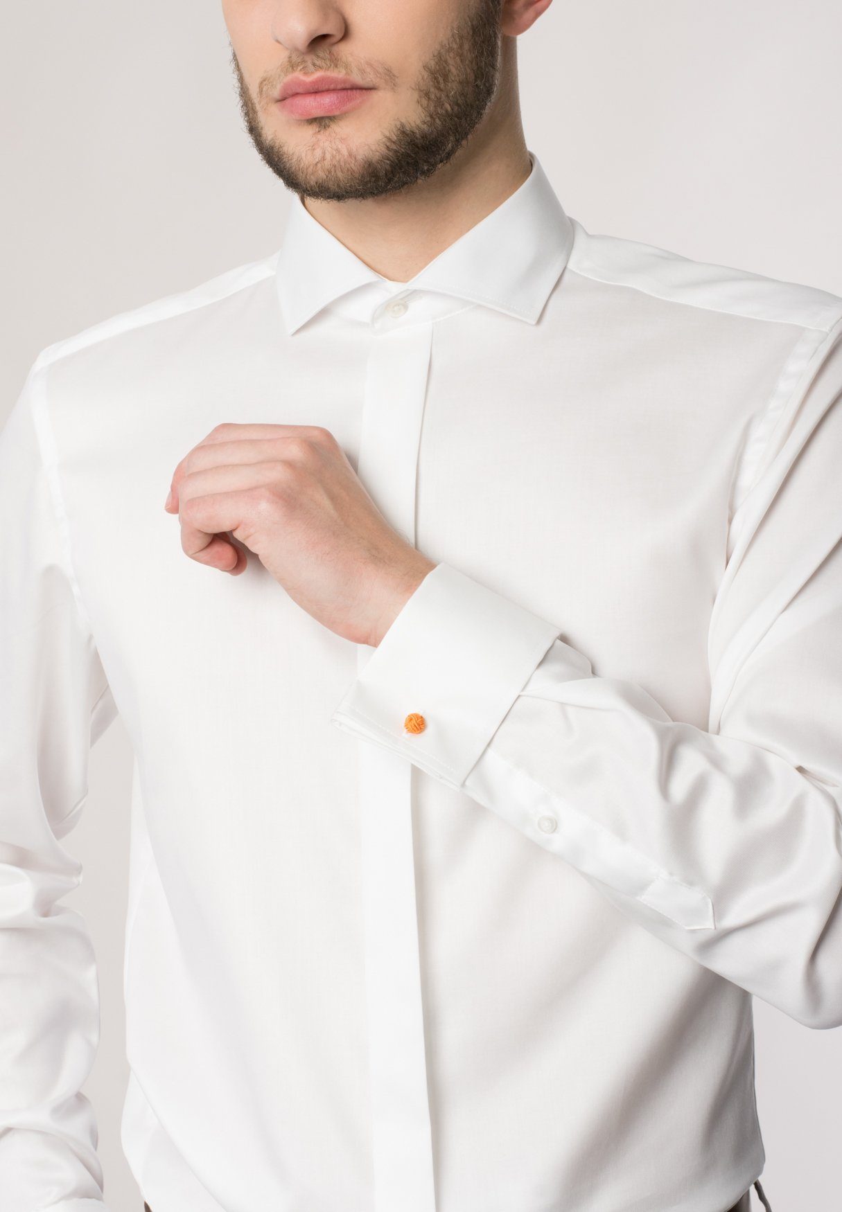 Eterna Overhemd met lange mouwen Slim fit NON IRON (strijkvrij)