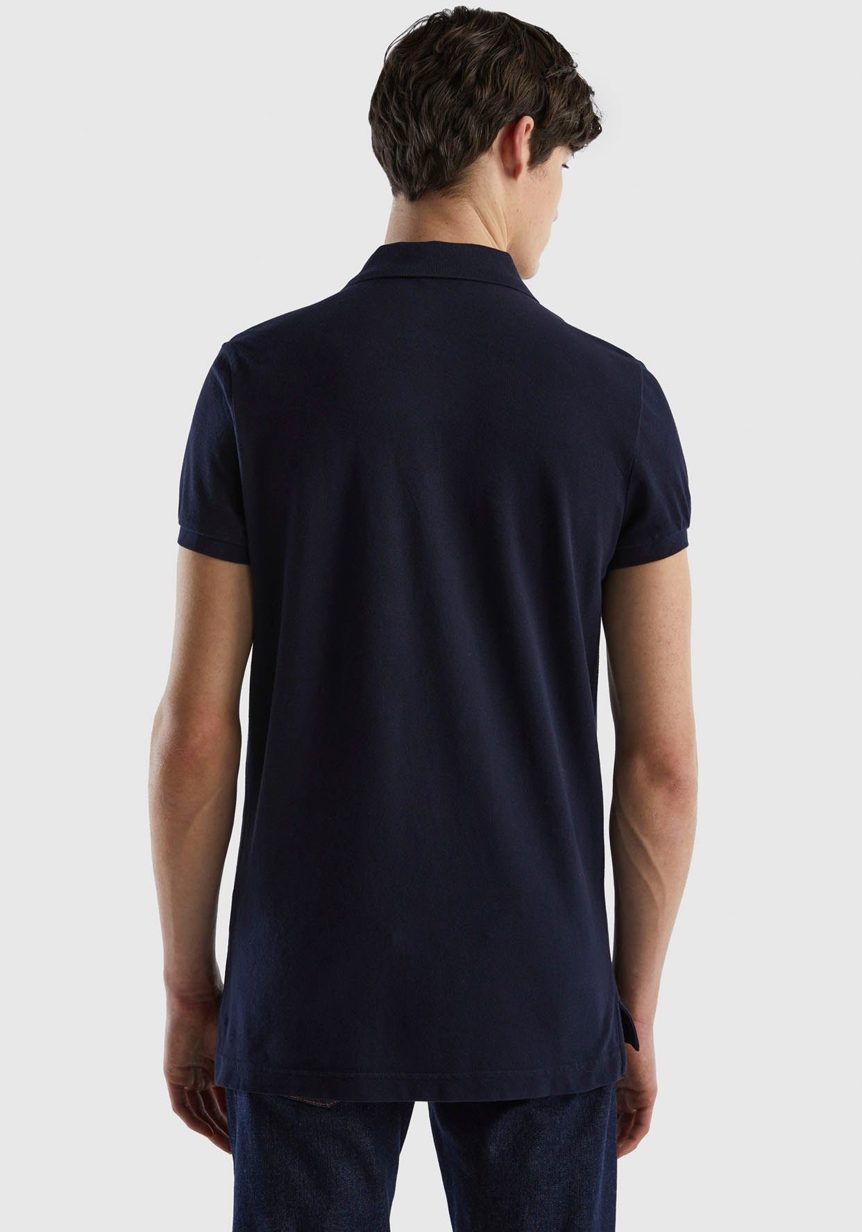 United Colors of Benetton Poloshirt met grote label-badge