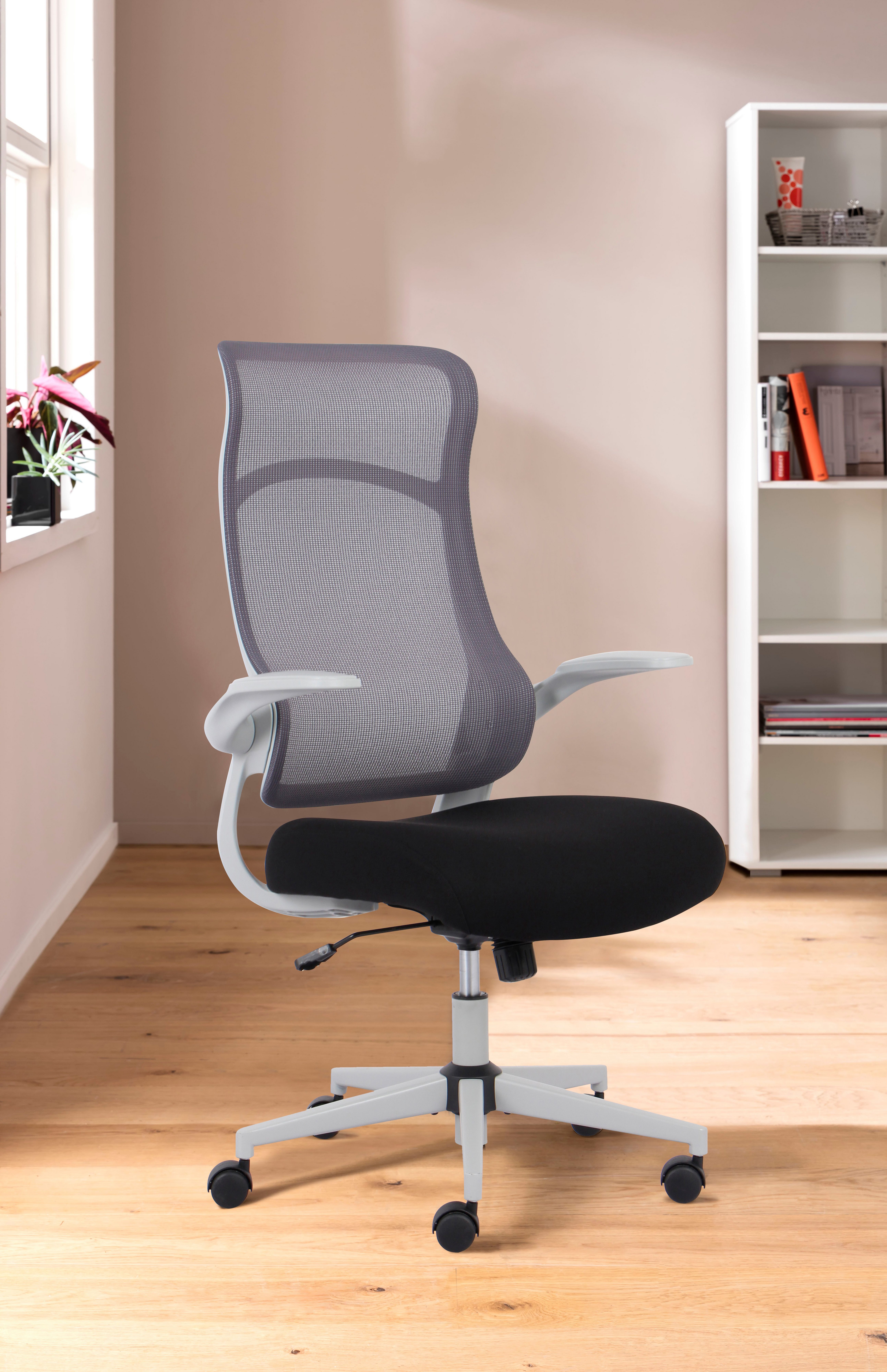 INOSIGN Bureaustoel Toico, design bureaustoel, ergonomische rugleuning, lendensteun & opklapbare armleuningen