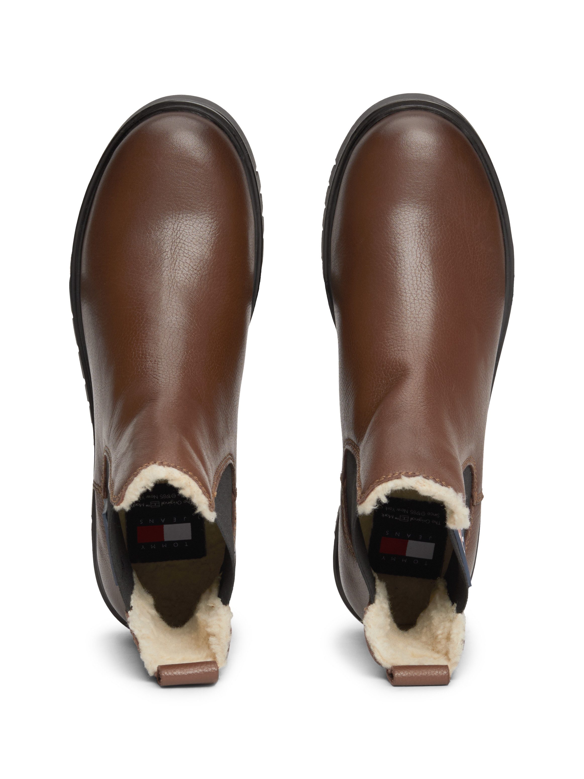 TOMMY JEANS Winterlaarzen TJW CHELSEA BOOT WL blokhak, plateau, chelseaboots, instapschoen met zijlogo