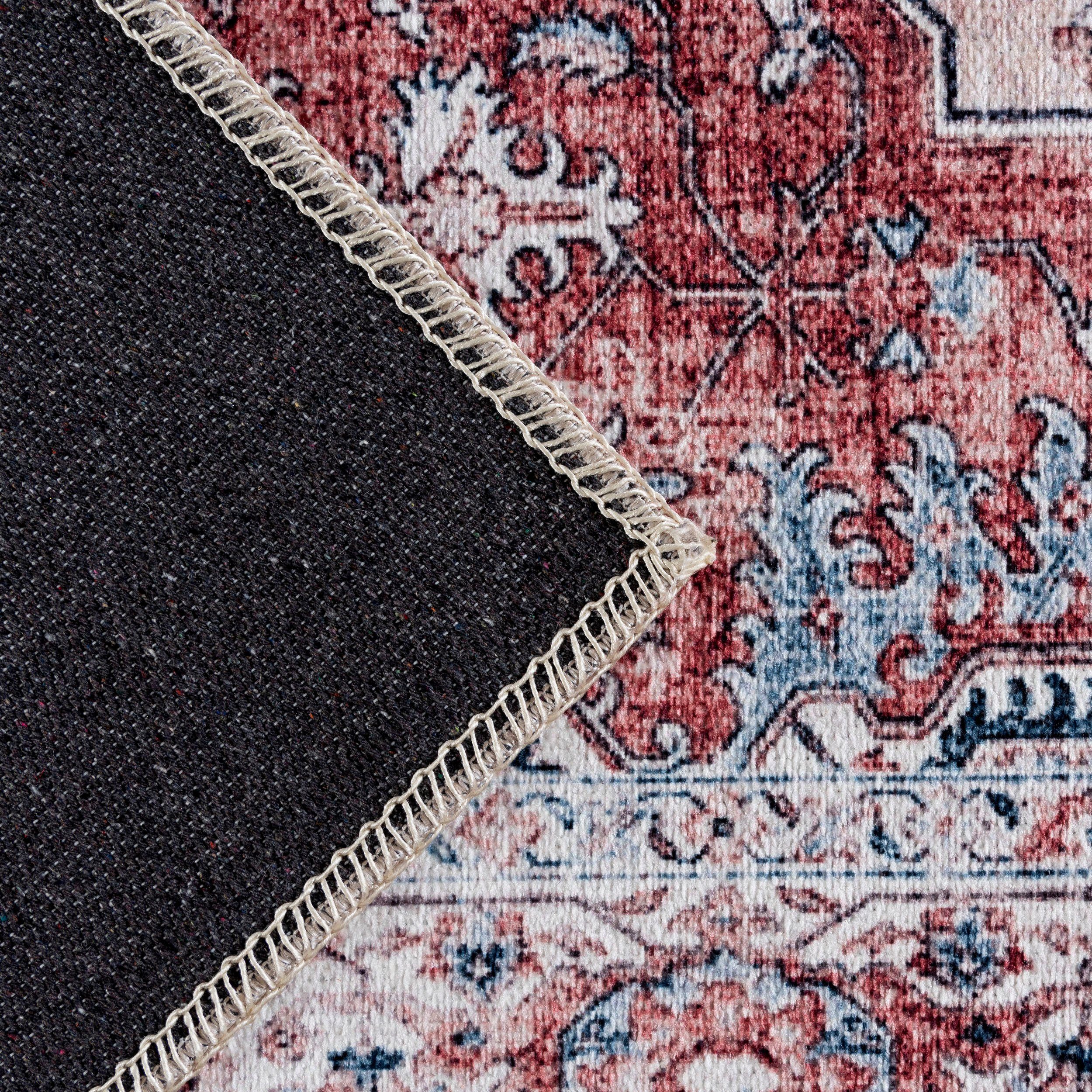Sehrazat Vloerkleed Vintage 3540 Korte pool, wasbaar, chenille met katoen, woonkamer