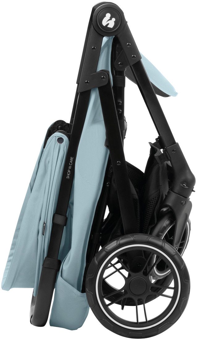 Hauck Kinder-buggy Shop N Care, Dusty Blue tot 22 kg belastbaar, compatibel met babyschaal