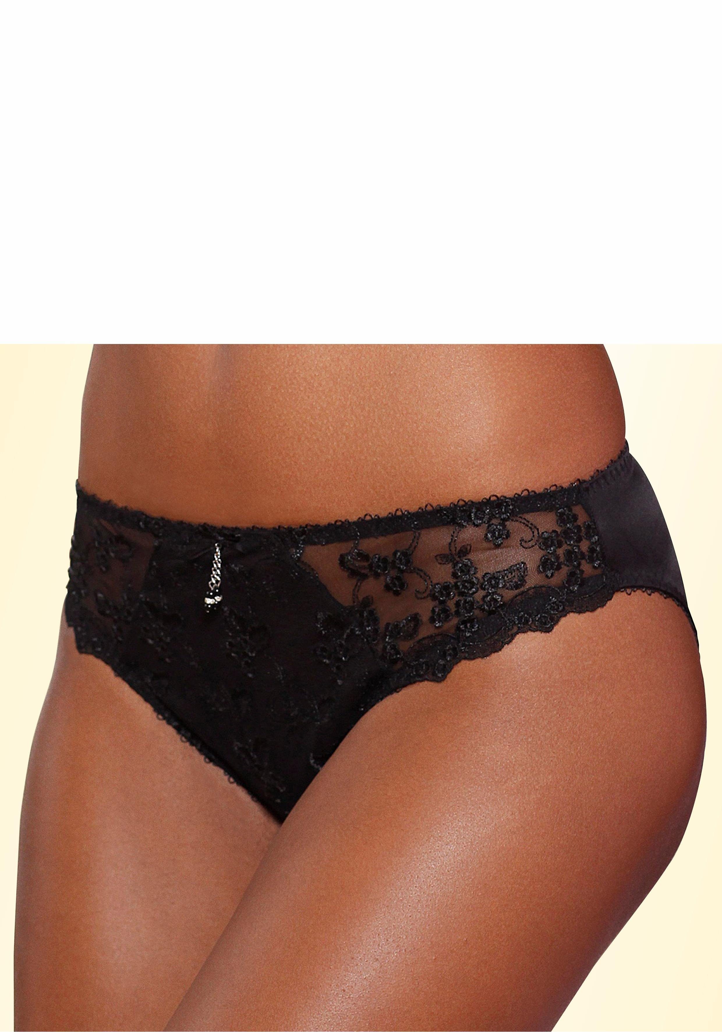 Lascana Slip Dessous met mooie bloemetjesborduurkant