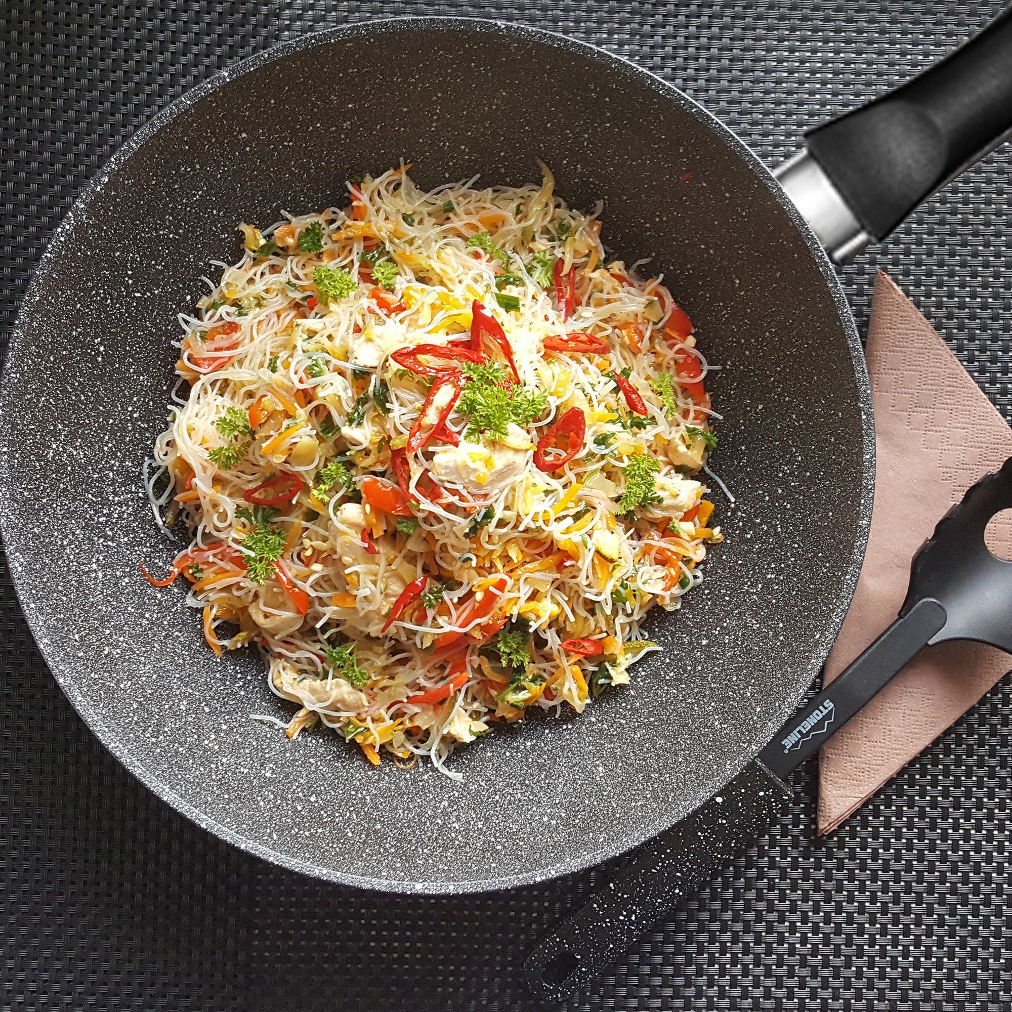 STONELINE Wok Ø 30 cm, inductie (1-delig)