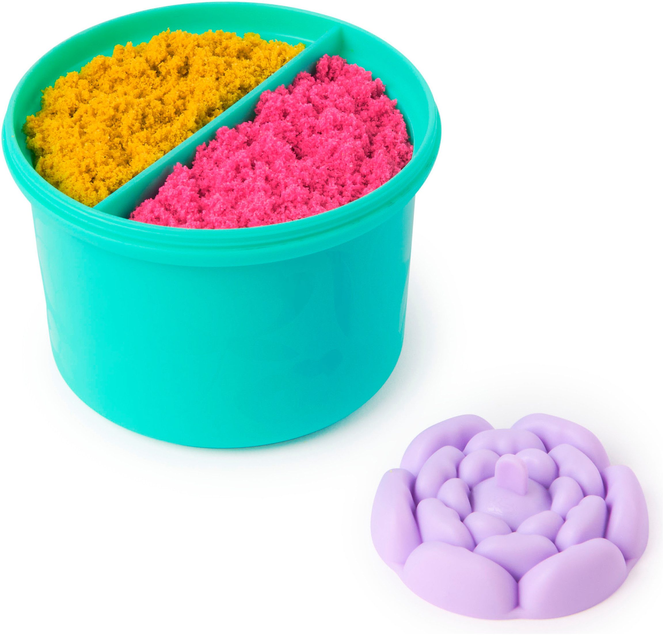 Spin Master Knutselset Kinetic Sand - Squish Blumen Set