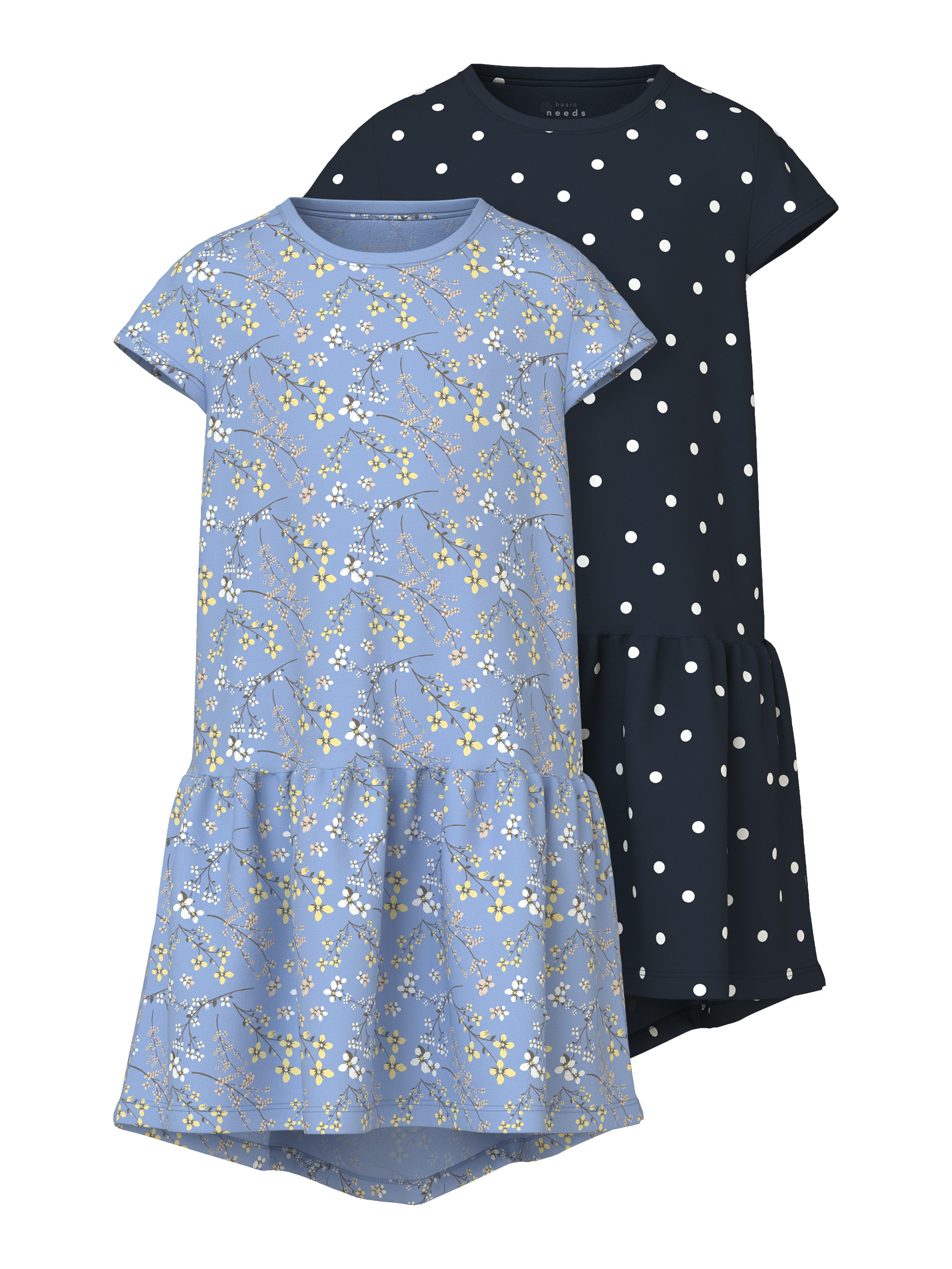 Name It Mini-jurk NKFVIGGA 2P CAPSL DRESS (set, 2-delig)