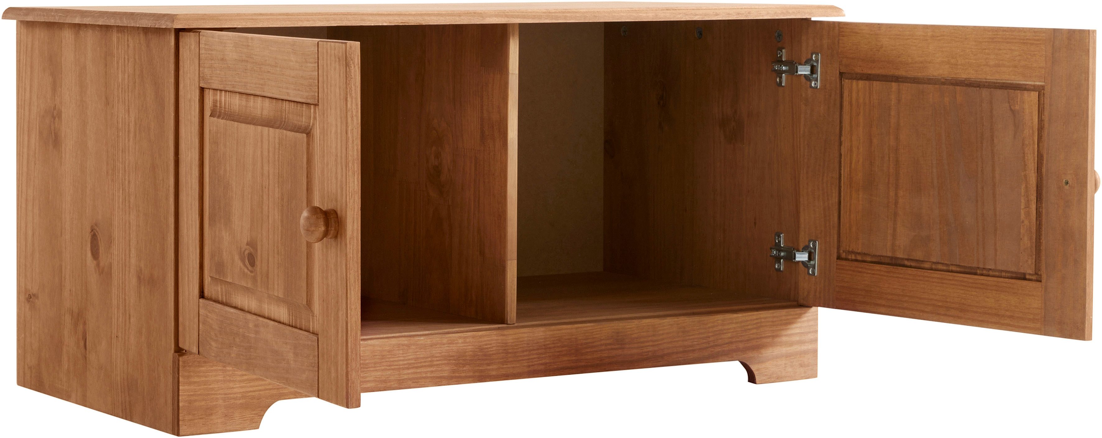 Home affaire Zitbank Lisa met opbergruimte en 2 draaideuren, breedte 90 cm
