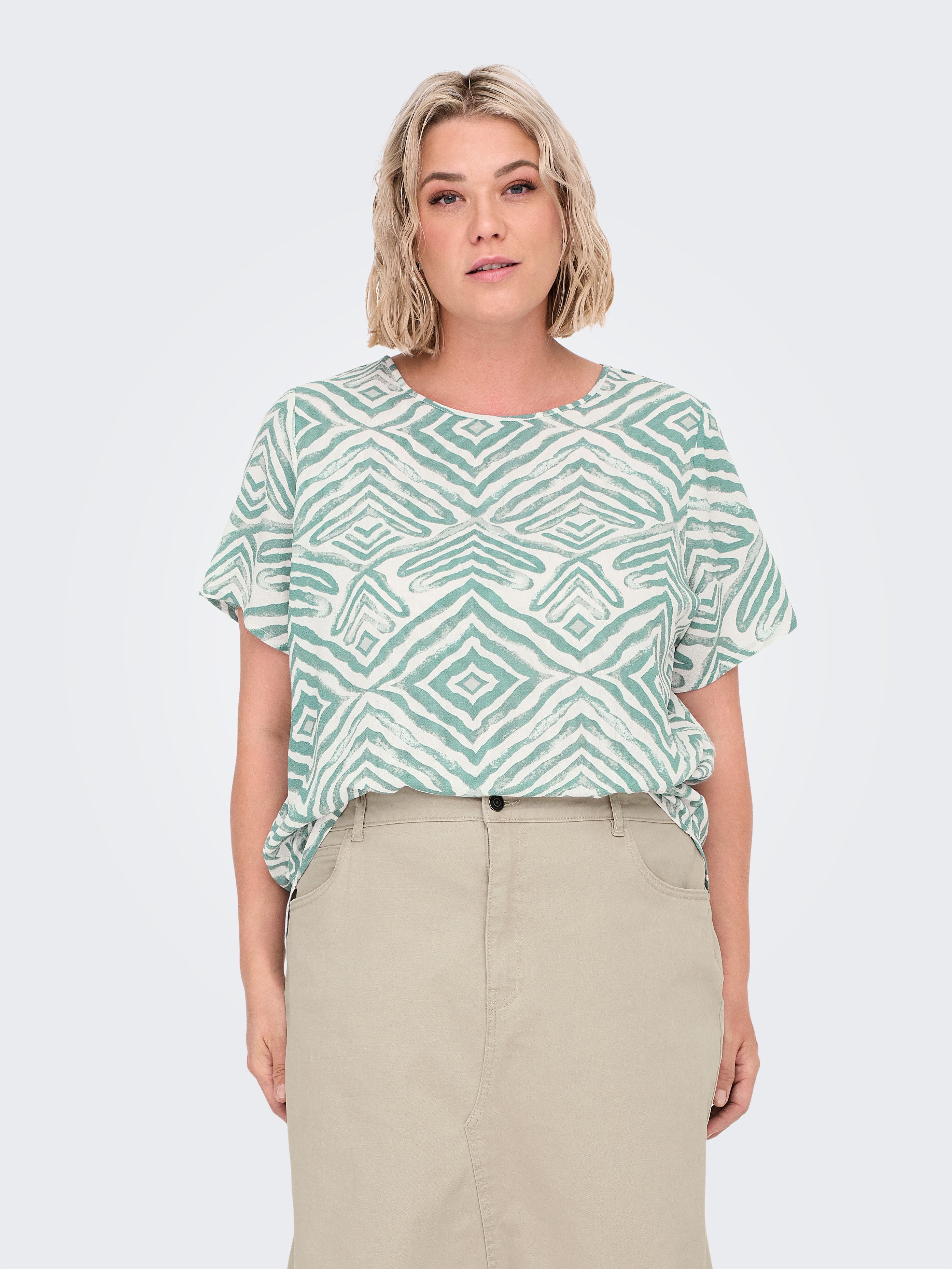 ONLY CARMAKOMA Shirtblouse CARVICA SS TOP WVN NOOS