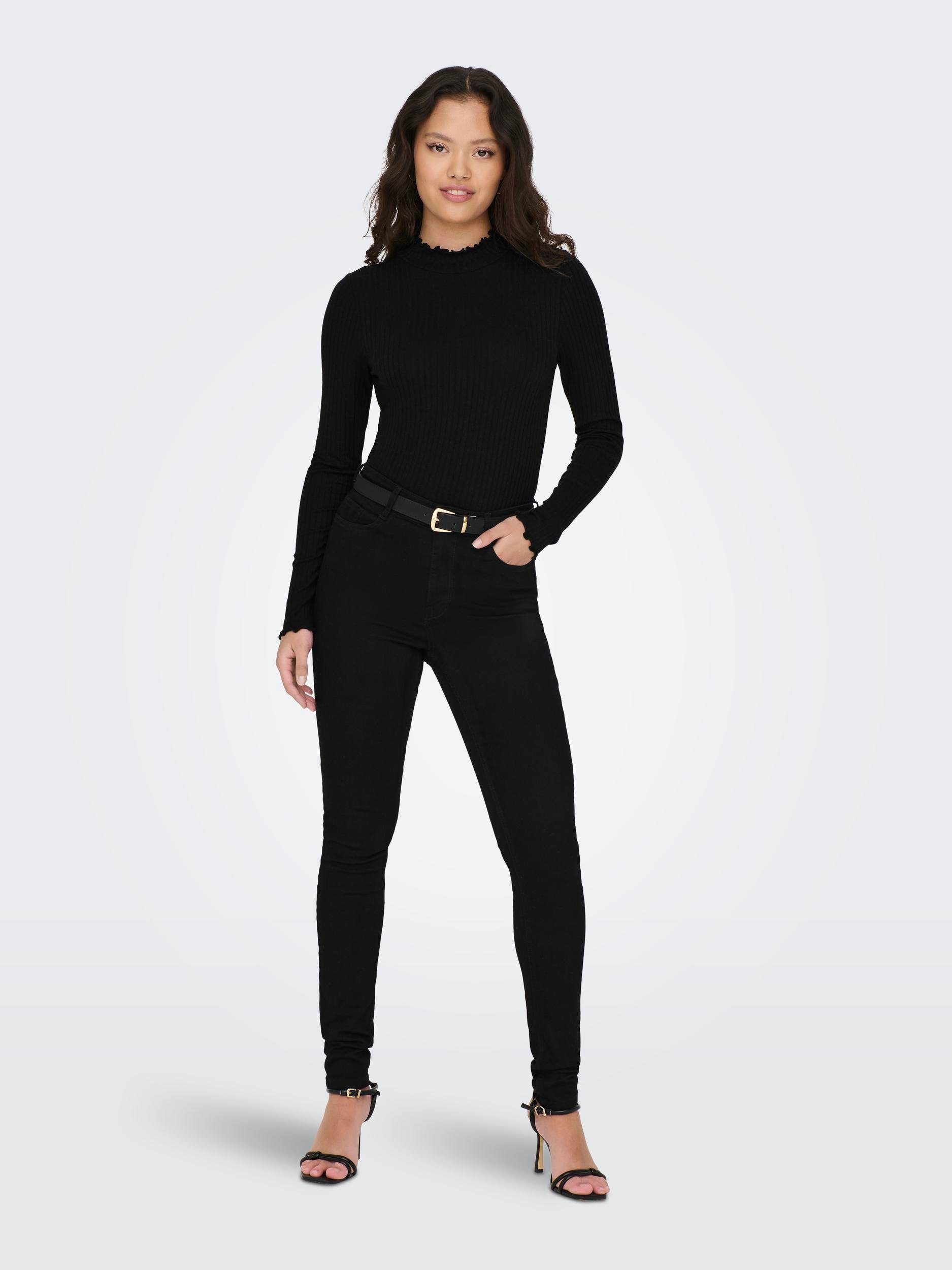 JDY Shirt met lange mouwen JDYFRANSISKA L/S HIGHNECK TOP JRS NOOS