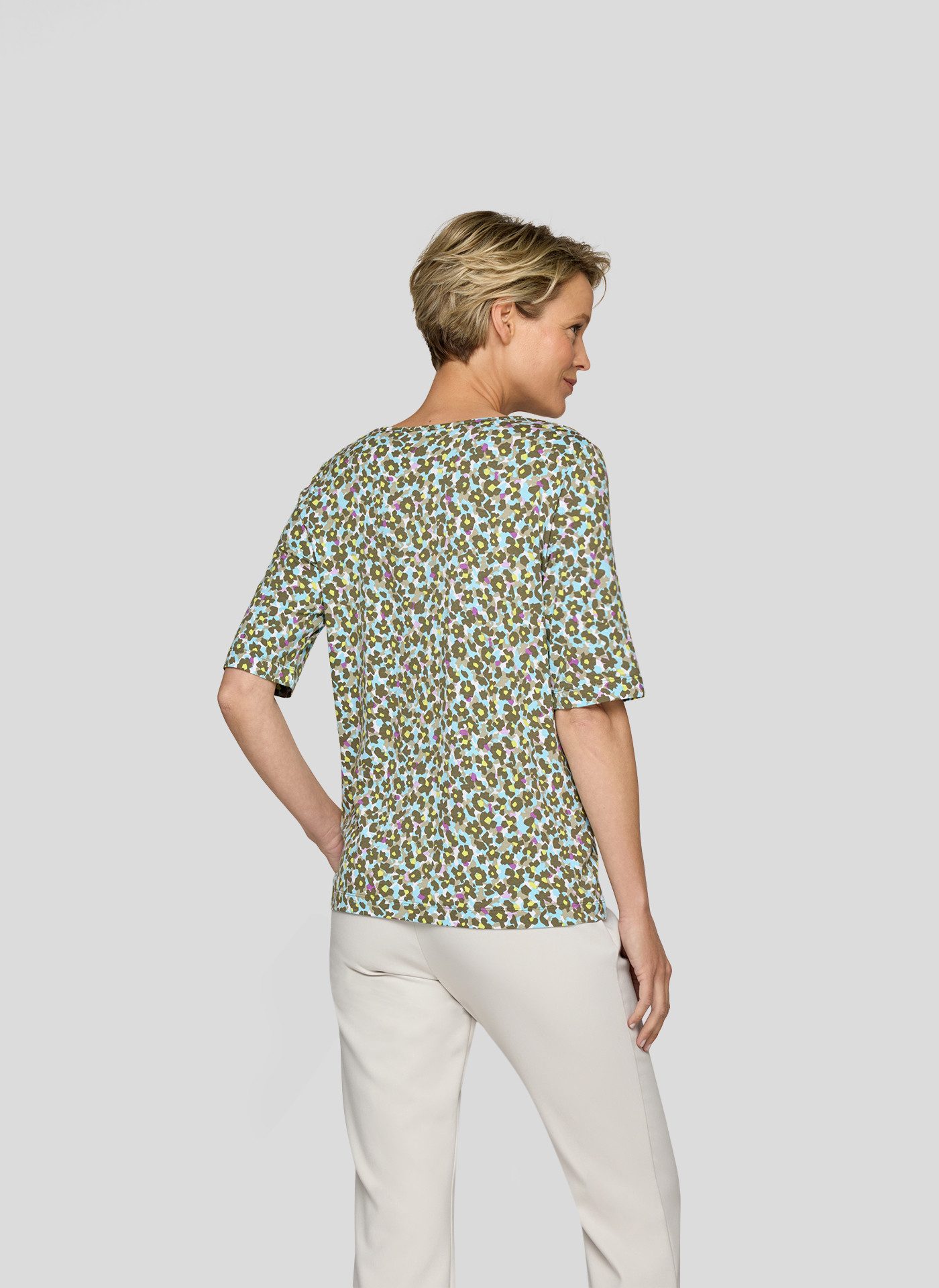 Rabe Shirt met ronde hals met grafische print