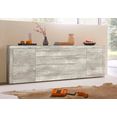 sideboard, breedte 200 cm grijs sideboard, breedte 200 cm grijs