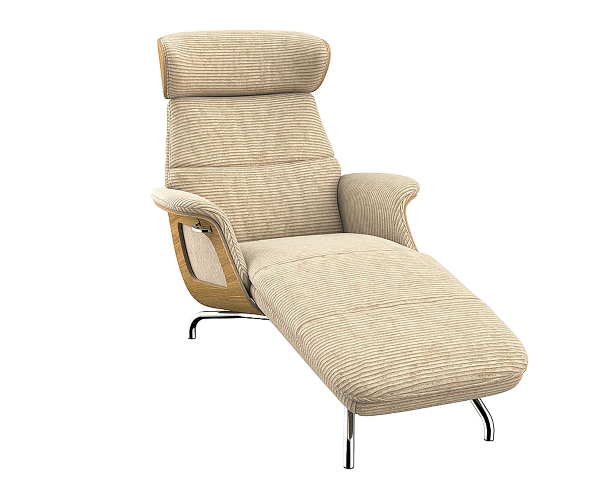 FLEXLUX Loungestoel Clement Chaislongue, Relaxstuhl, Liegesessel,