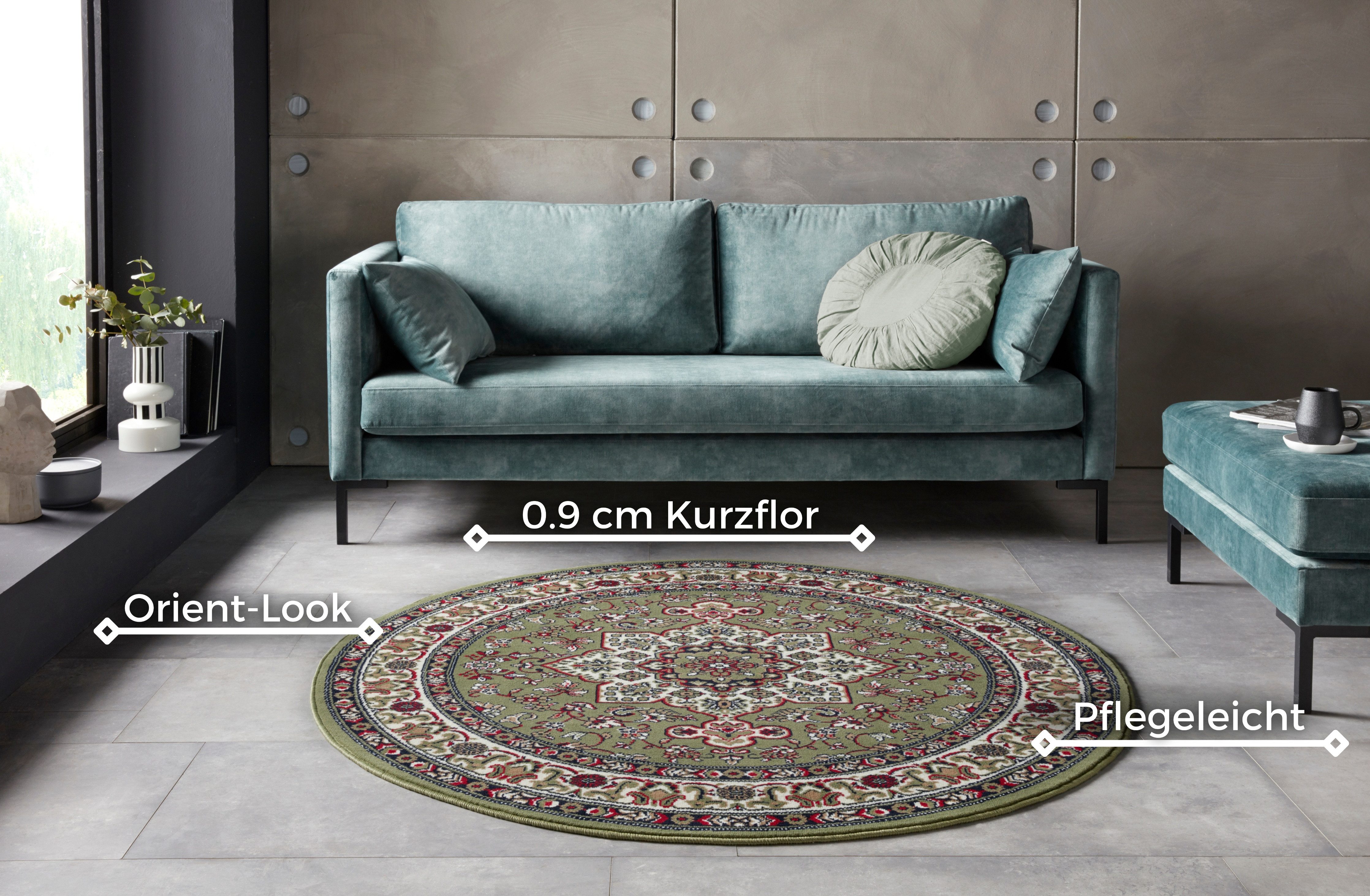 NOURISTAN Vloerkleed Parun Täbriz Korte pool, oriënt, vloerkleed, vintage, eetkamer, woonkamer, hal