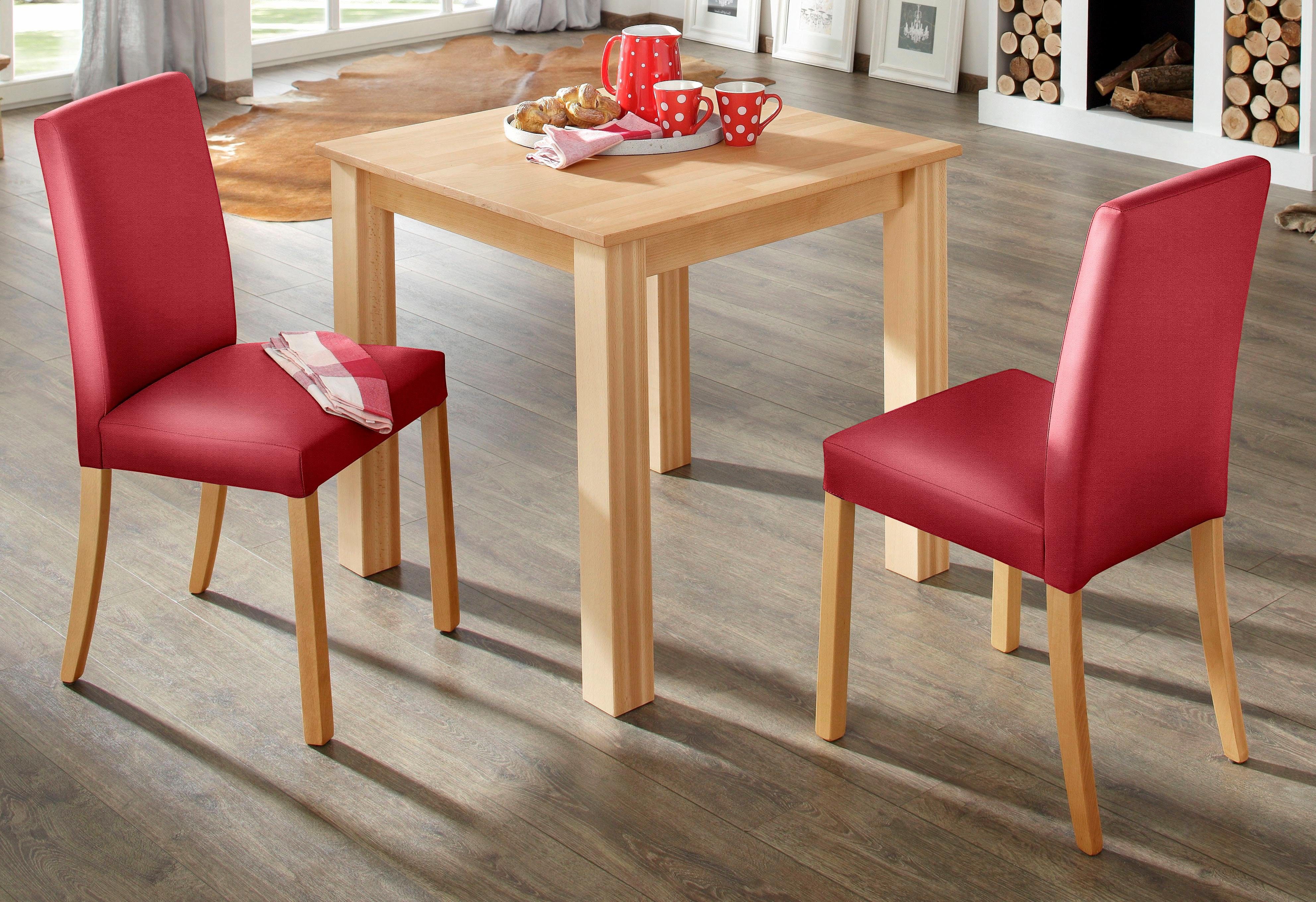 Home affaire Eethoek (set, 3-delig) eethoeken rood