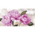 home affaire decoratief paneel jenny thomlinson -grand jardin royal 100-50-2 cm roze