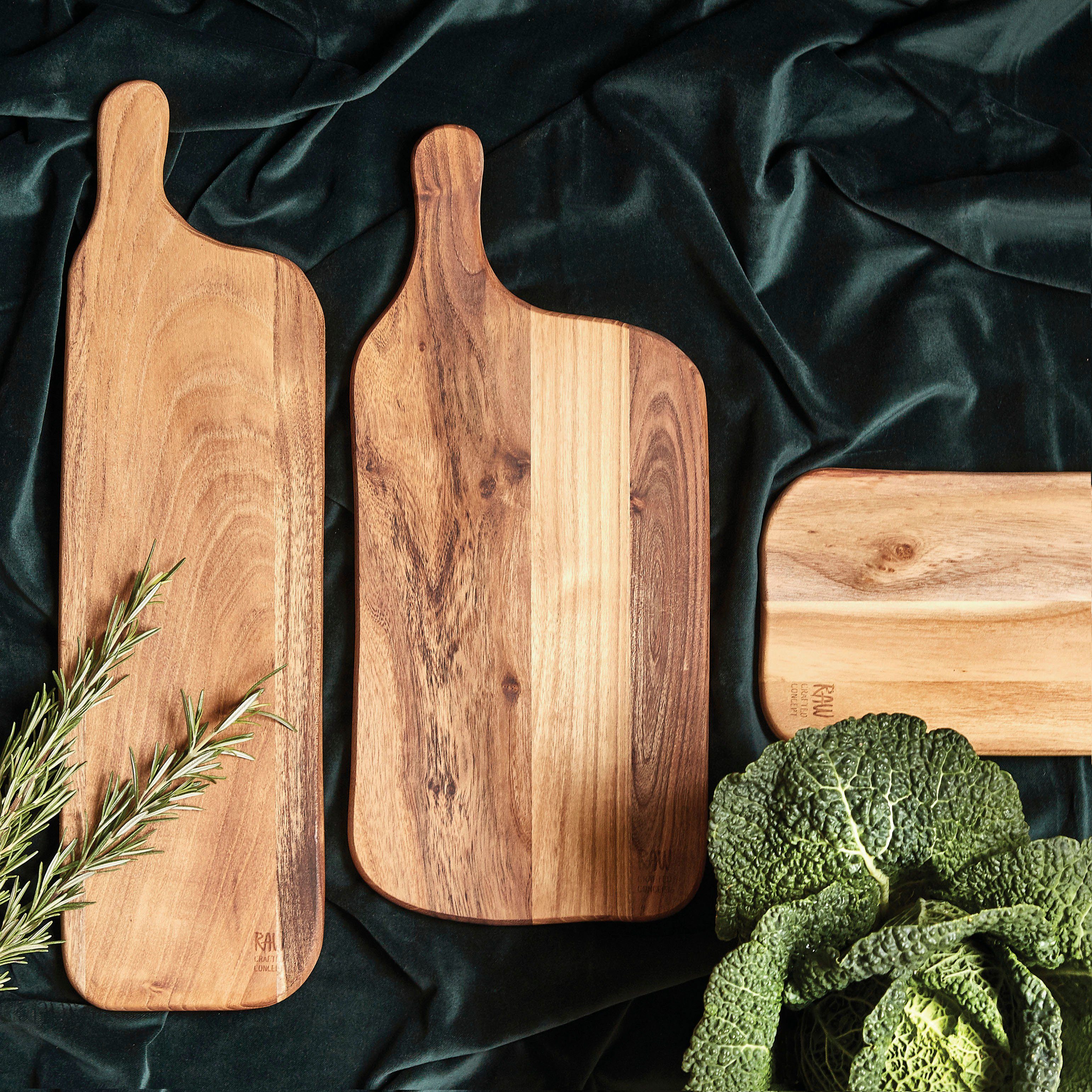 aida RAW Snijplank RAW Teak organisch, elk stuk is uniek