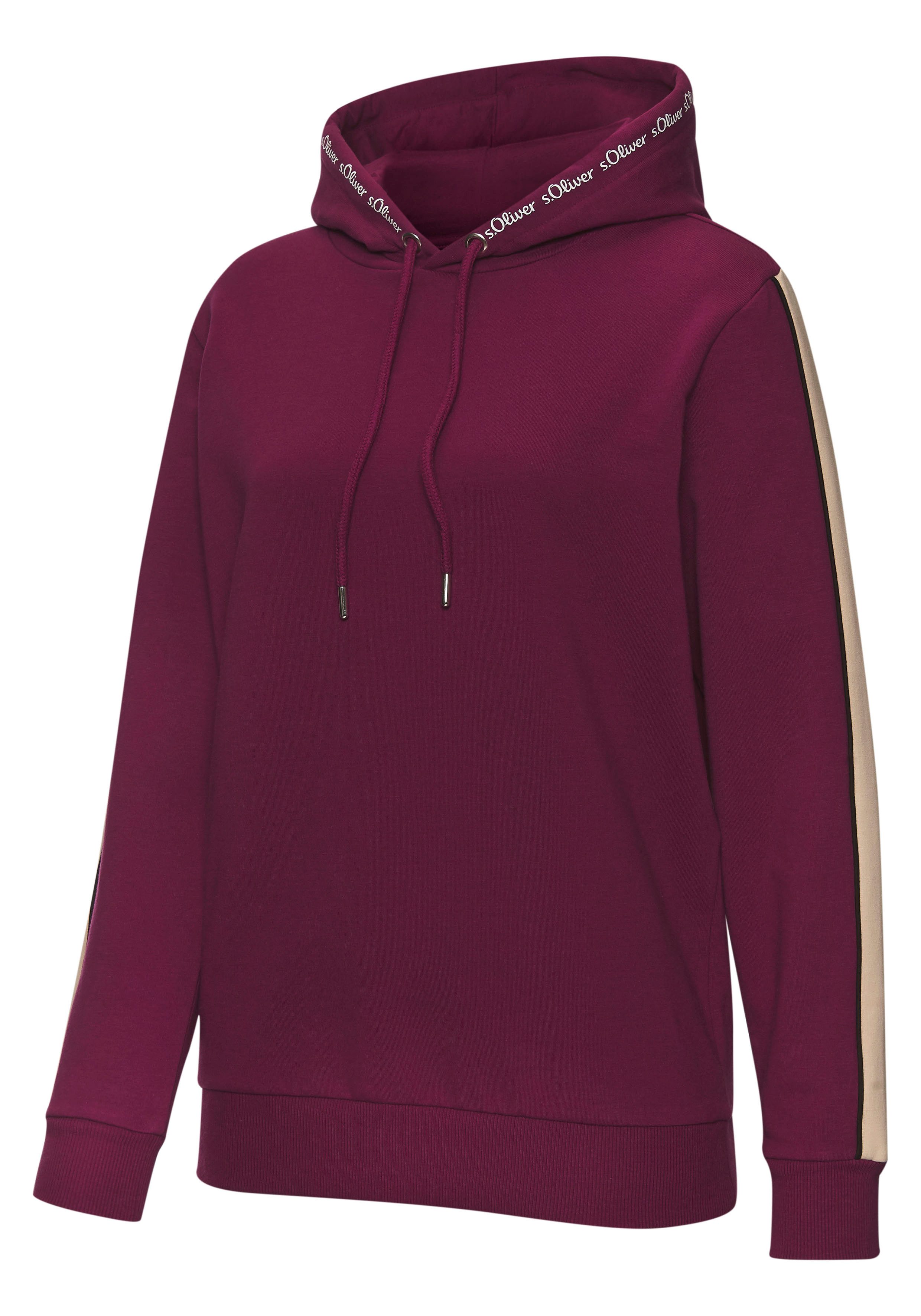 s.Oliver RED LABEL Beachwear Hoodie met contrasterende accenten, loungewear (1-delig)