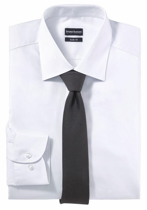 BRUNO BANANI Businessoverhemd met deelnaden achter BRUNO BANANI Businessoverhemd met deelnaden achter