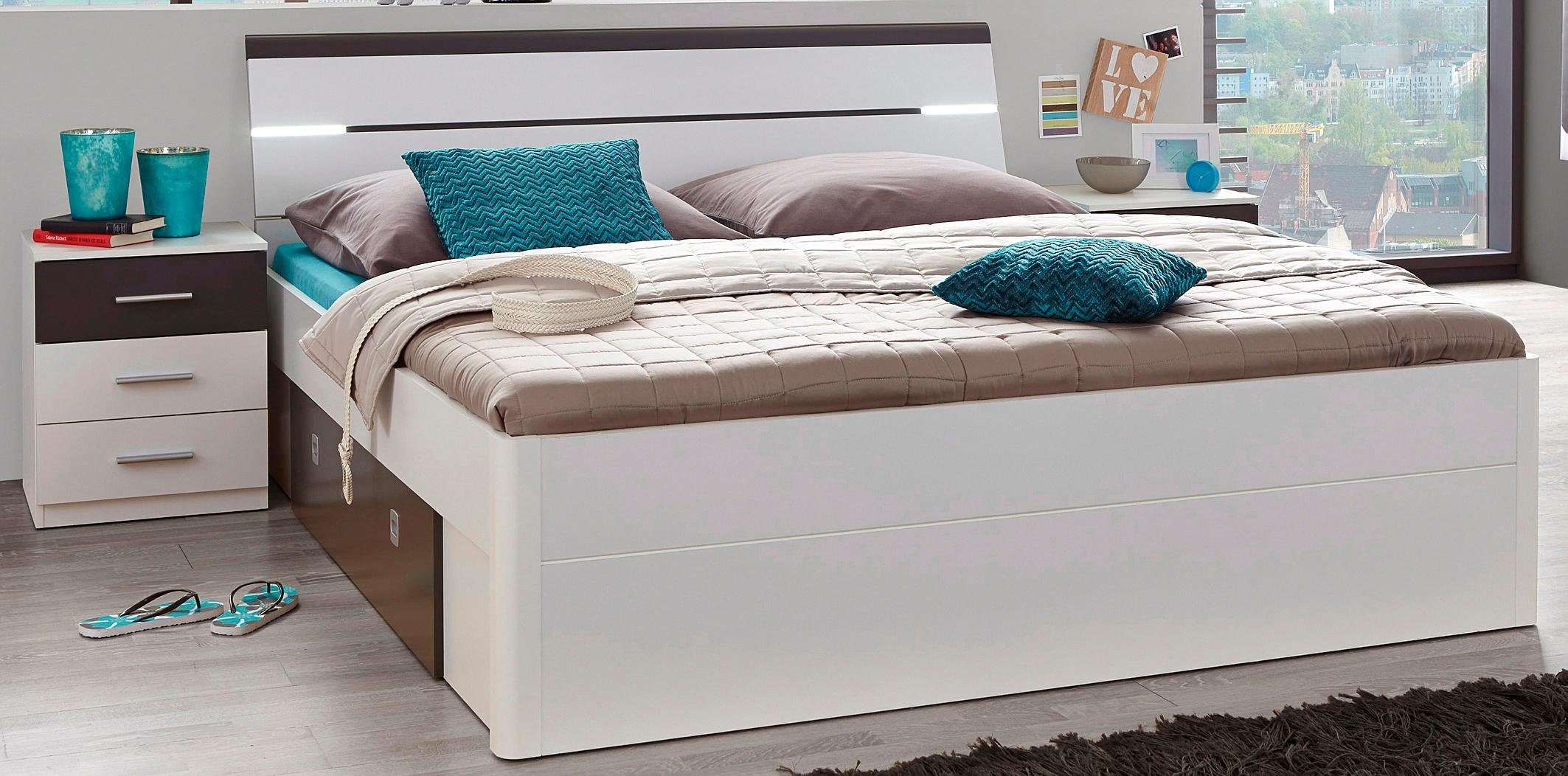 Schlafkontor Bed incl. 2 nachtkastjes en 2 lades