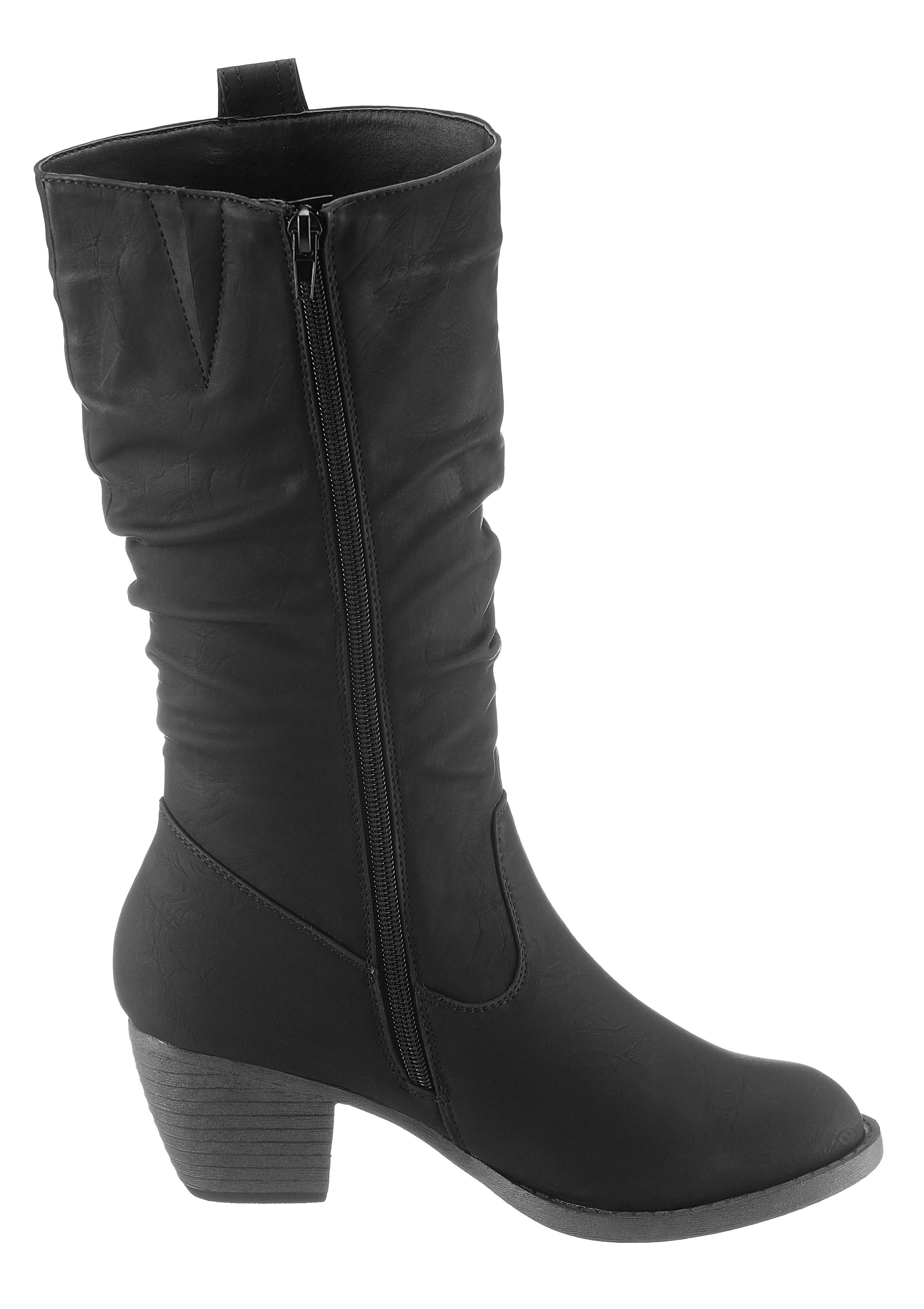 CITY WALK Cowboylaarzen met gerimpelde schacht makkelijk besteld | OTTO