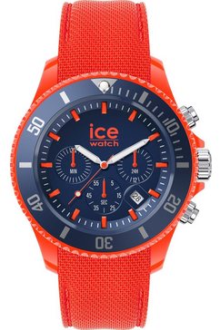 ice-watch chronograaf ice chrono - orange blue - large - ch, 019841 oranje