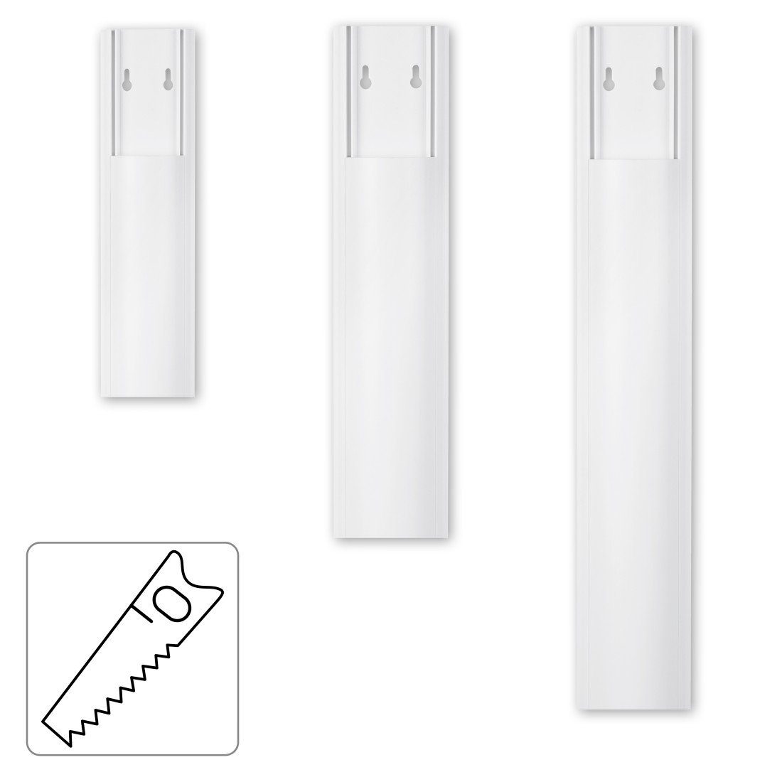 Hama Kabelgoot zelfklevend, halfrond, 100 x 7 x 2,1 cm, PVC