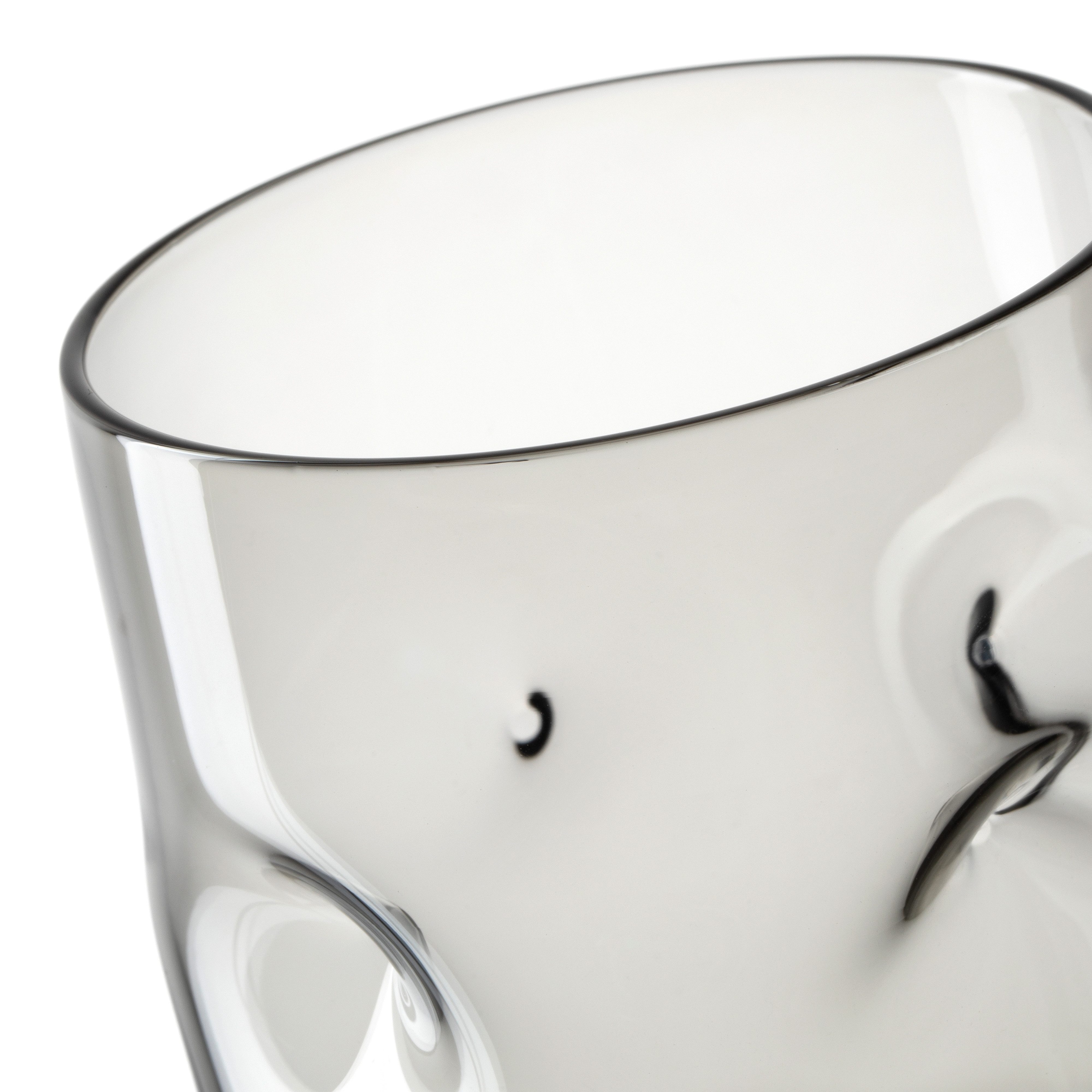 LEONARDO Glazenset Drinkglas VESUVIO, 300 ml, 4-stuks set conische vorm, opvallend design - met inkepingen (set, 4-delig)