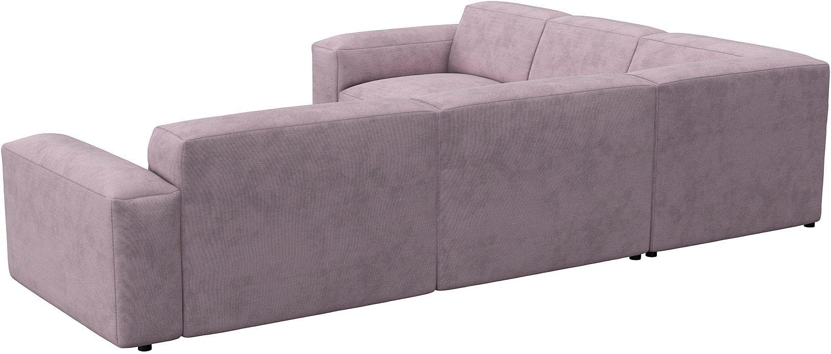 FLEXLUX Hoekbank Lucera, super comfortabel door hoogwaardige zitconstructie met koudschuim