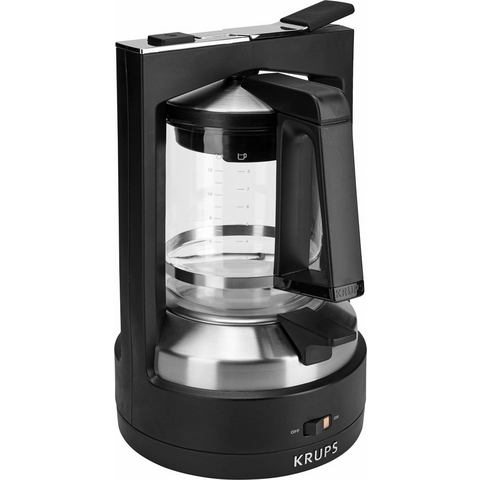 KRUPS koffiezetapparaat met druksysteem KM4689 T 8.2, zwart-edelstaal