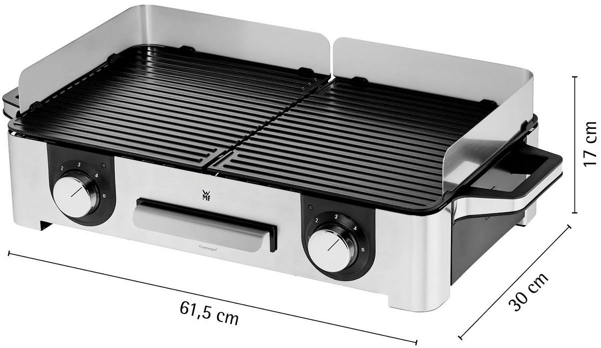 WMF Tafelgrill Lono Master Grill, getrennt regulierte Platten, variable Temperaturen