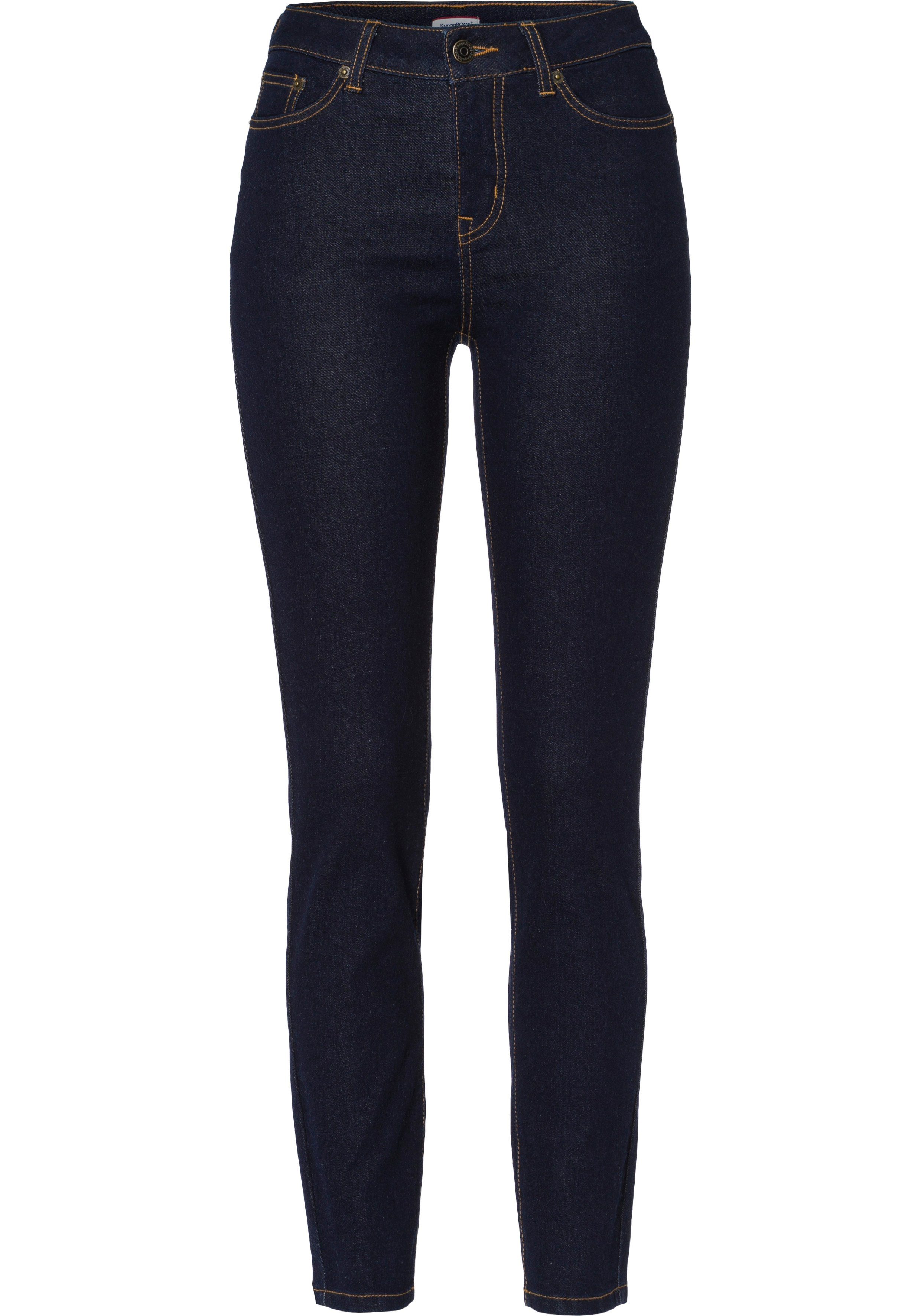 KangaROOS Slim fit jeans CROPPED HIGH WAIST SLIM FIT smalle pasvorm, skinny jeans, trendy used-wassing